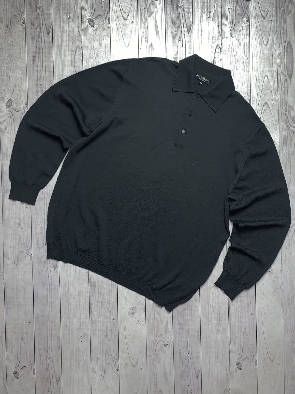 Yves Saint Laurent Vintage Yves Saint Laurent size L polo long sleeve sweater Size US L / EU 52-54 / 3 - 1 Thumbnail
