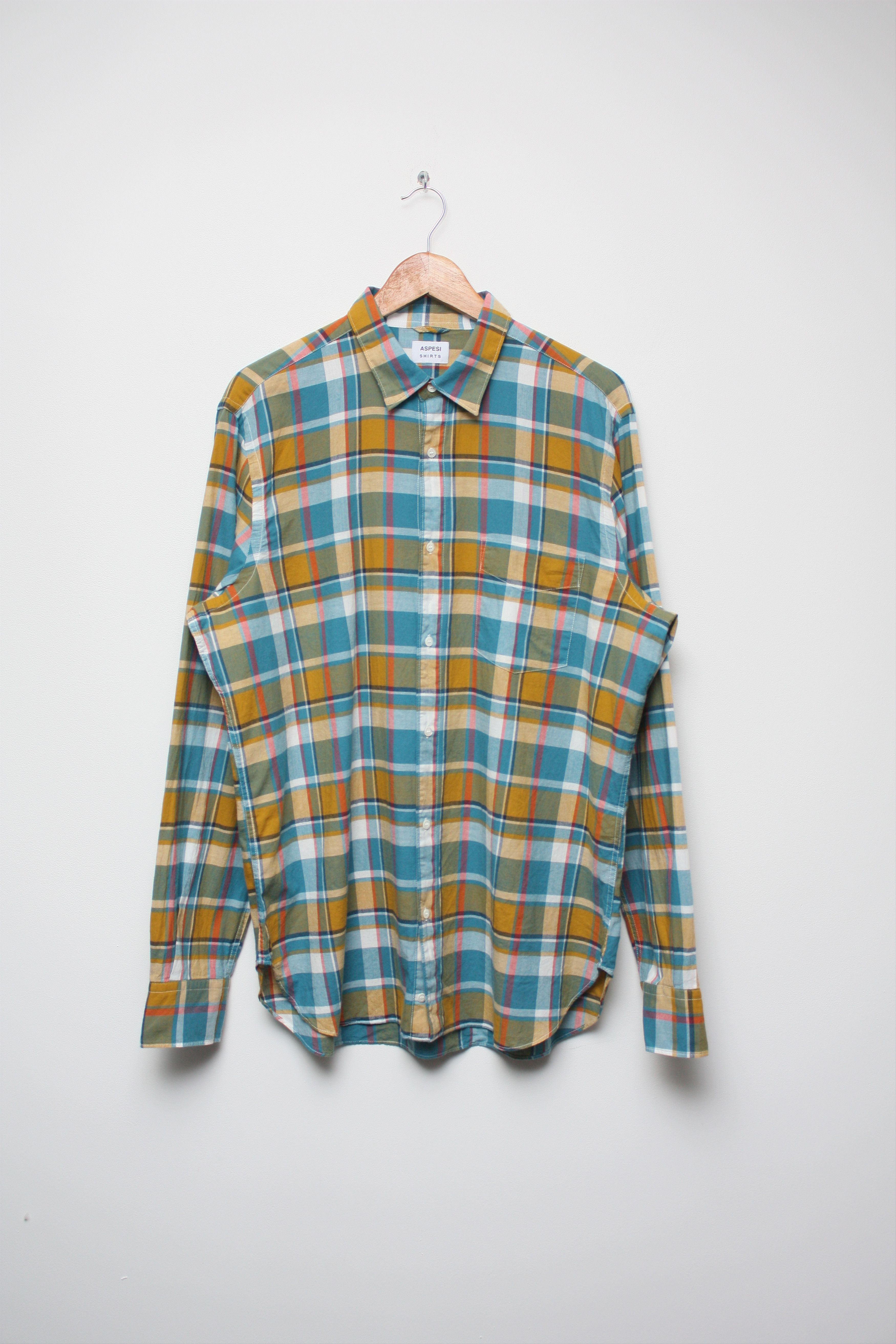 Aspesi Aspesi Checkered Longsleeve Shirt Size US XL / EU 56 / 4 - 3 Thumbnail