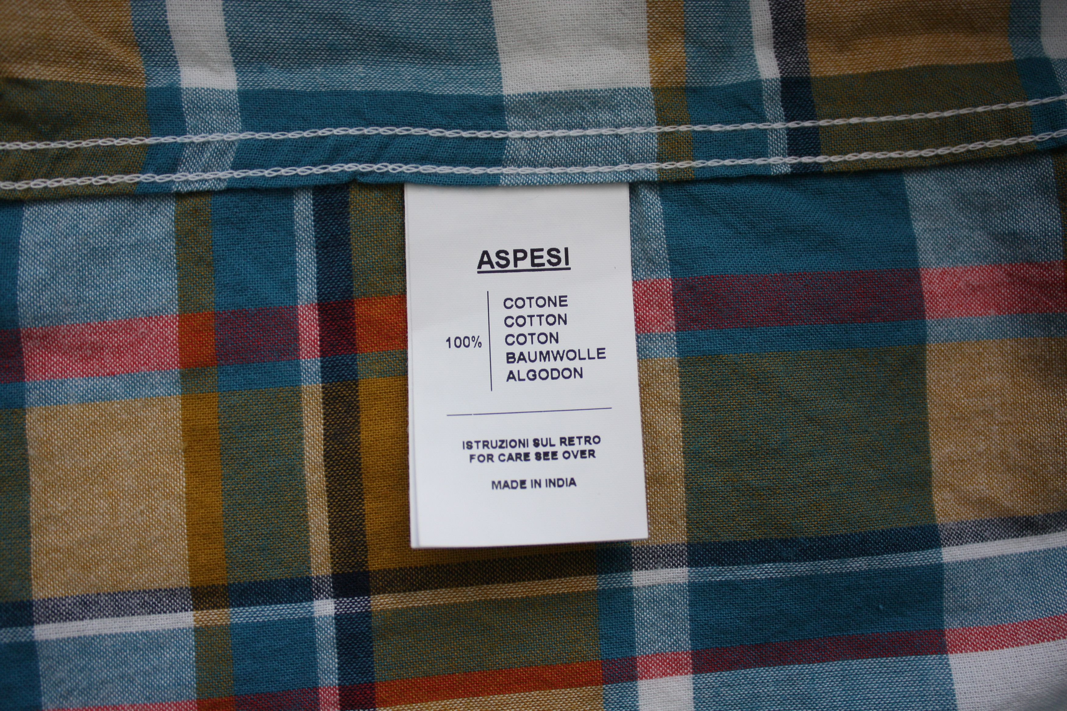 Aspesi Aspesi Checkered Longsleeve Shirt Size US XL / EU 56 / 4 - 7 Thumbnail