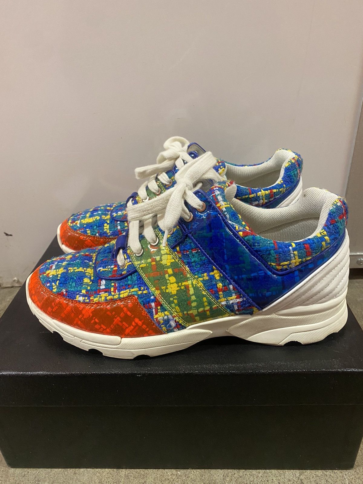 Chanel Chanel Mens Tweed Limited Sneaker Size US 9 / EU 42 - 3 Thumbnail