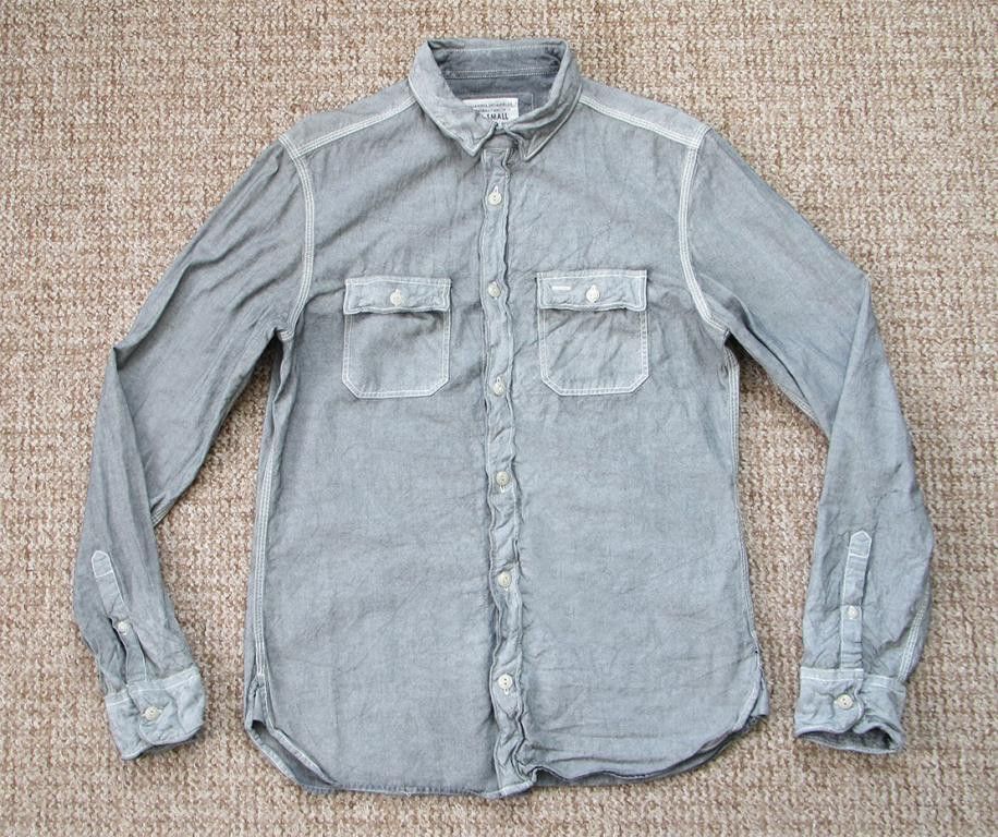 Allsaints ALLSAINTS Over Painted Miner Shirt Long Sleeve with wire Size US S / EU 44-46 / 1 - 1 Thumbnail