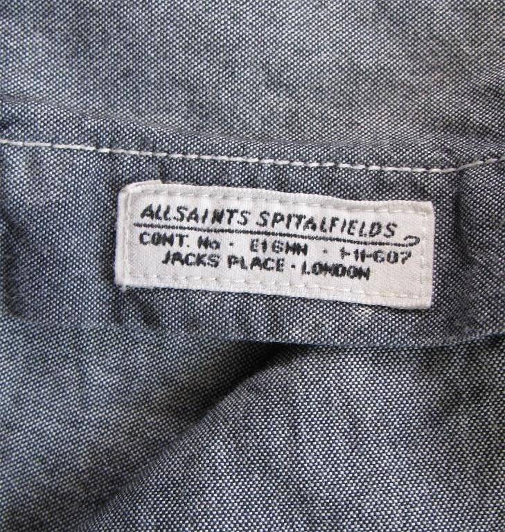 Allsaints ALLSAINTS Over Painted Miner Shirt Long Sleeve with wire Size US S / EU 44-46 / 1 - 3 Thumbnail