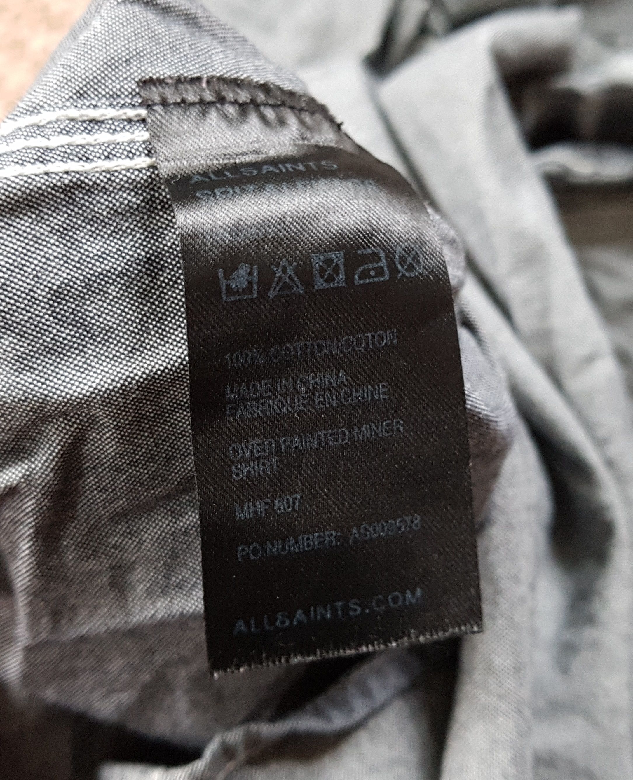 Allsaints ALLSAINTS Over Painted Miner Shirt Long Sleeve with wire Size US S / EU 44-46 / 1 - 6 Thumbnail