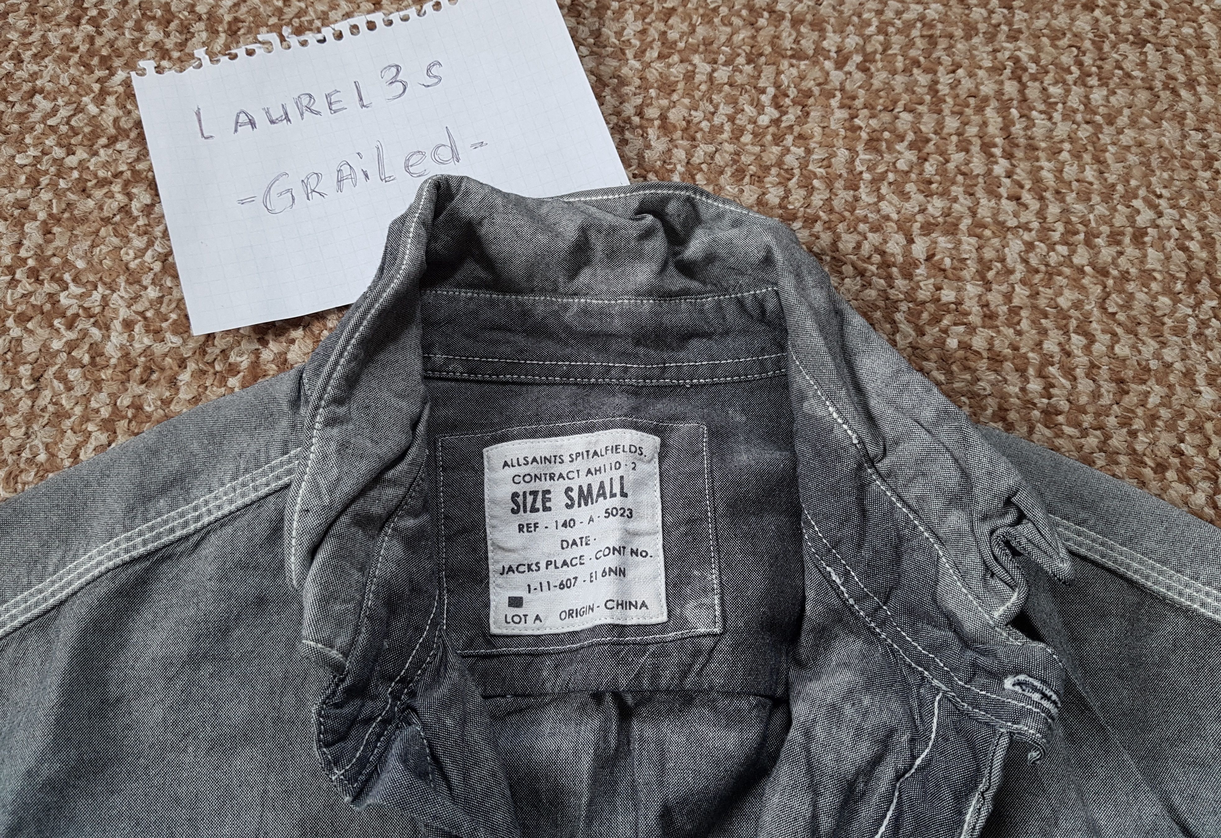 Allsaints ALLSAINTS Over Painted Miner Shirt Long Sleeve with wire Size US S / EU 44-46 / 1 - 4 Thumbnail