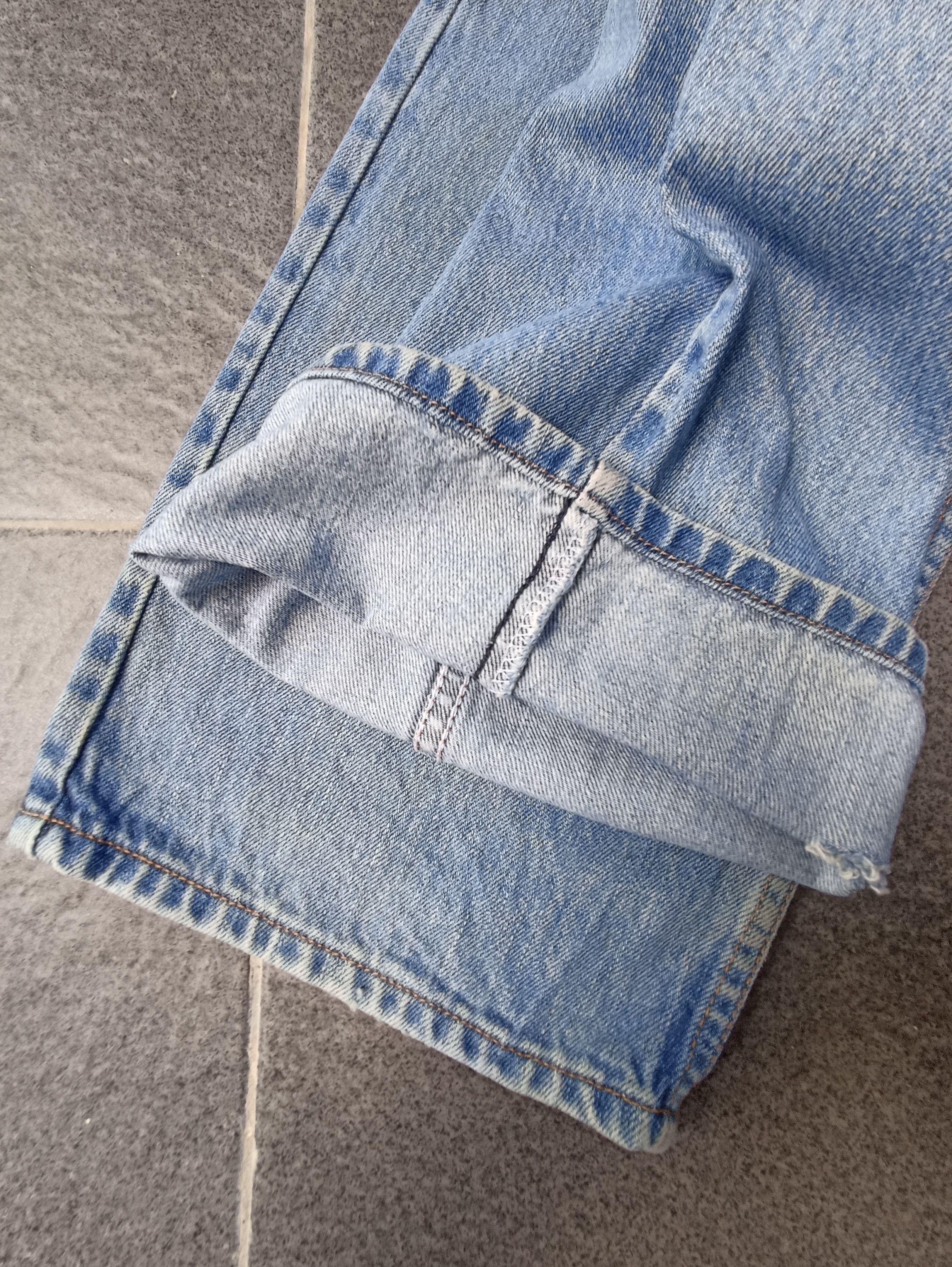 Jean × Levi's × Vintage Vintage Levis 505 Distressed Blue Wash 42x30 - J239 Size US 42 / EU 58 - 7 Thumbnail