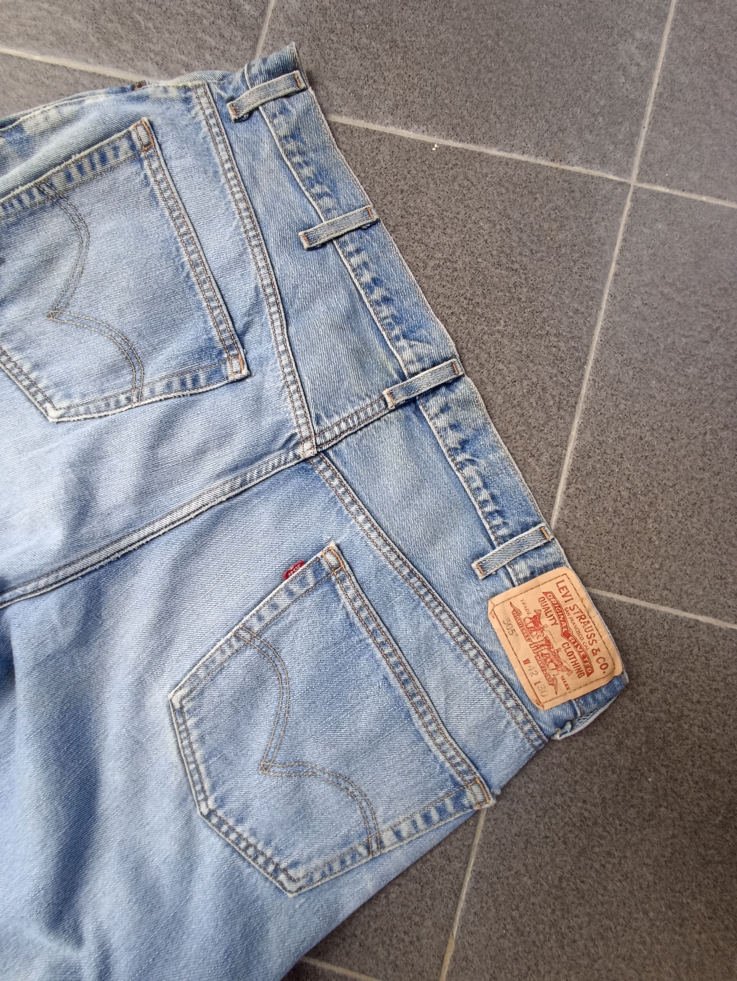 Jean × Levi's × Vintage Vintage Levis 505 Distressed Blue Wash 42x30 - J239 Size US 42 / EU 58 - 10 Thumbnail