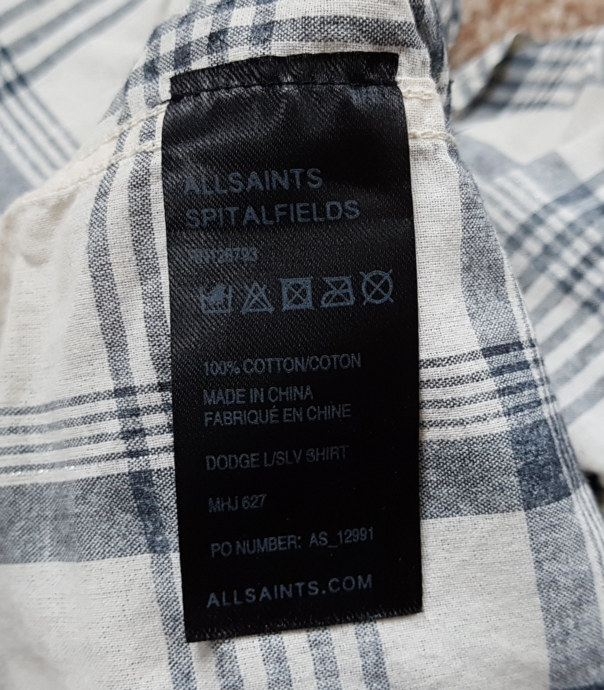 Allsaints ALLSAINTS Dodge Shirt Check Long Sleeve with wire Size US M / EU 48-50 / 2 - 7 Thumbnail