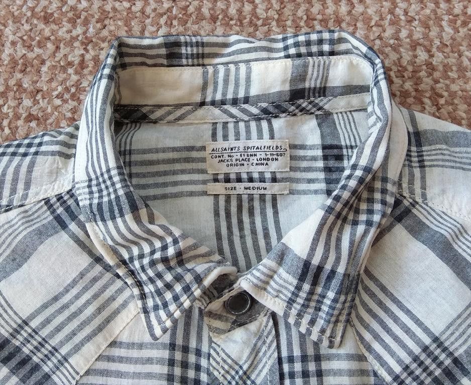 Allsaints ALLSAINTS Dodge Shirt Check Long Sleeve with wire Size US M / EU 48-50 / 2 - 4 Thumbnail