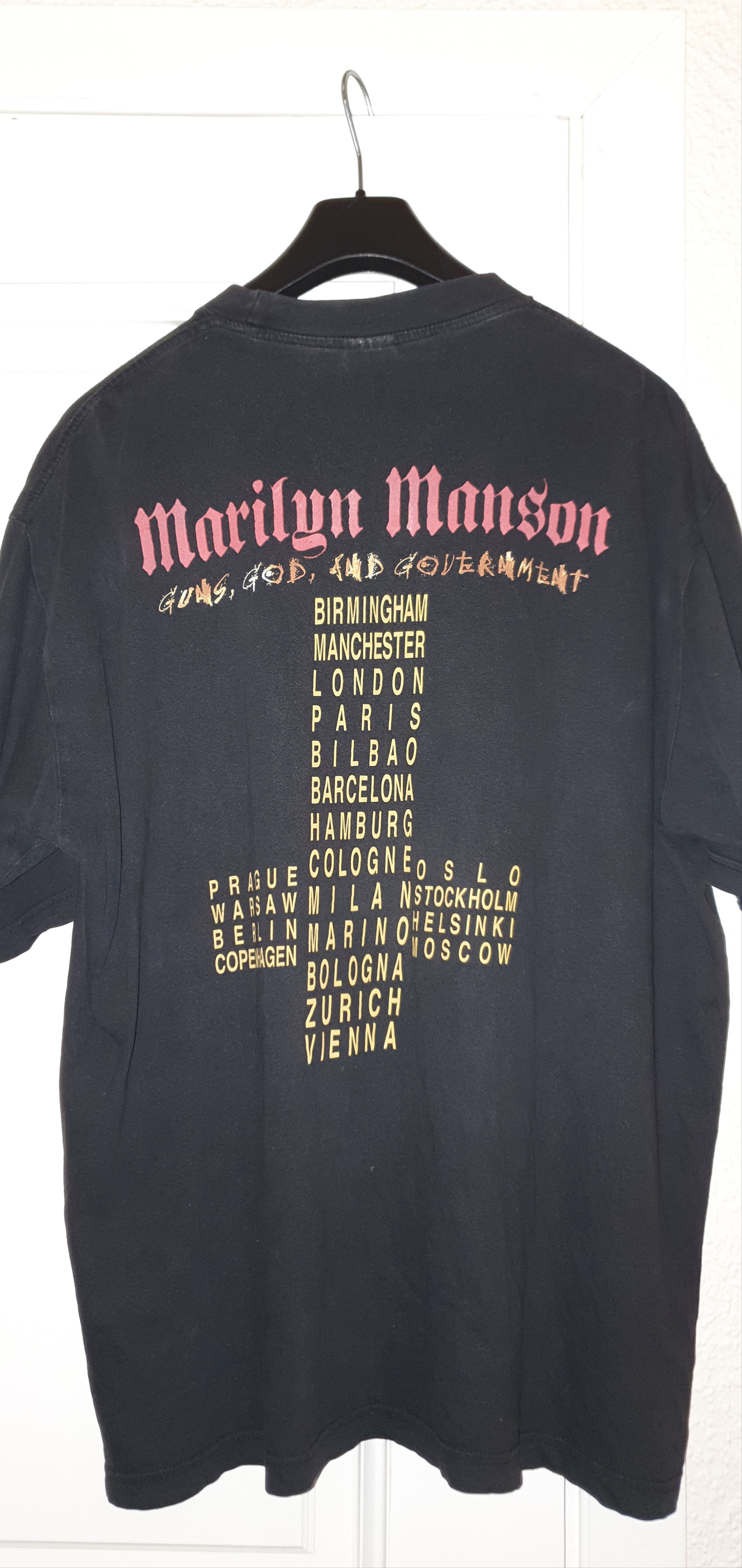 Band Tees × Marilyn Manson × Vintage RARE Vintage 2000s Marilyn Manson Hollywood tshirt Size US XXL / EU 58 / 5 - 2 Thumbnail