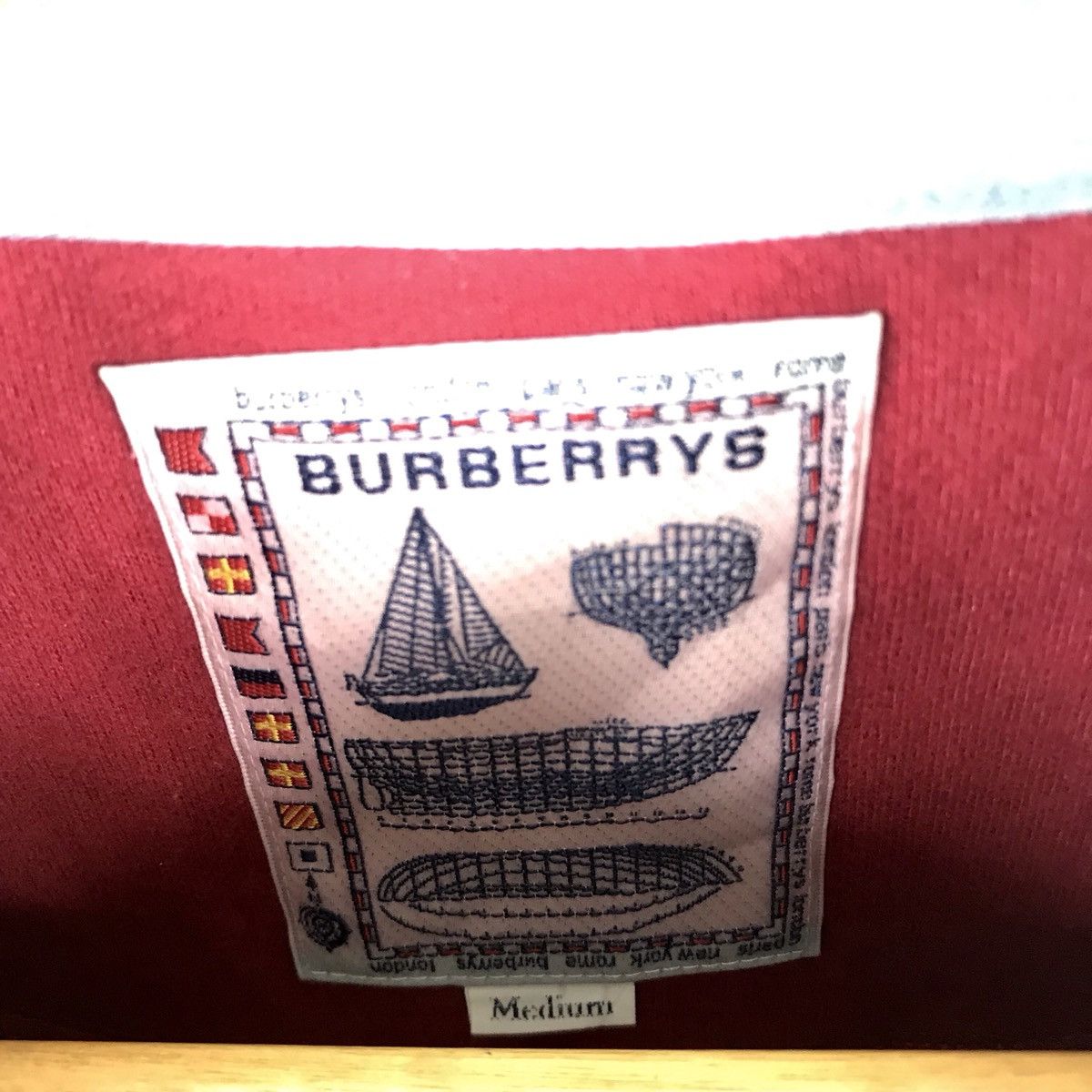 Burberry Vintage Burberrys London England Polo Rugby Sweatshirt Size US M / EU 48-50 / 2 - 4 Thumbnail