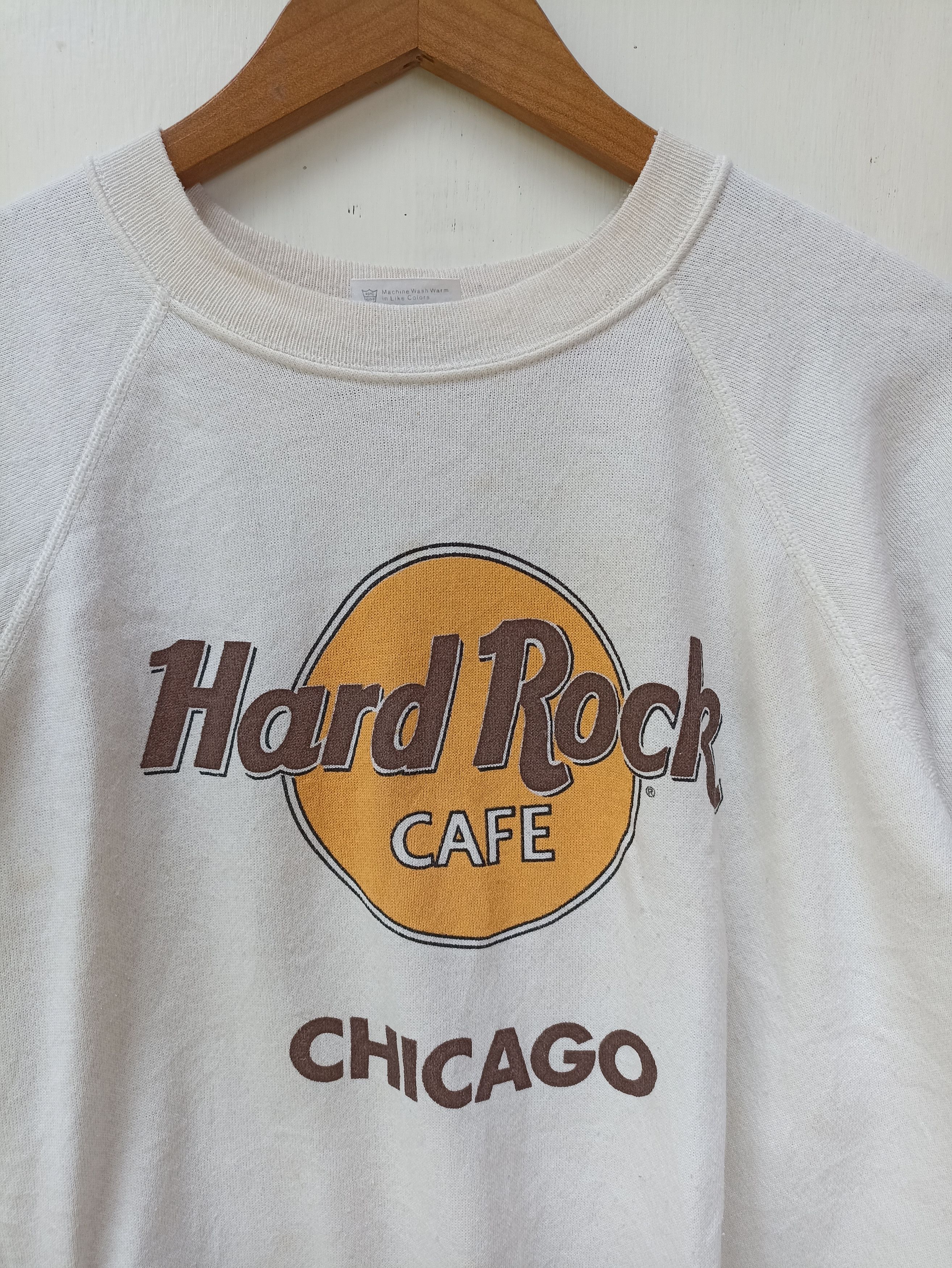 Hanes × Hard Rock Cafe × Vintage Vintage 90s Vintage Hard Rock Cafe Chicago Sweatshirt Size US L / EU 52-54 / 3 - 2 Thumbnail