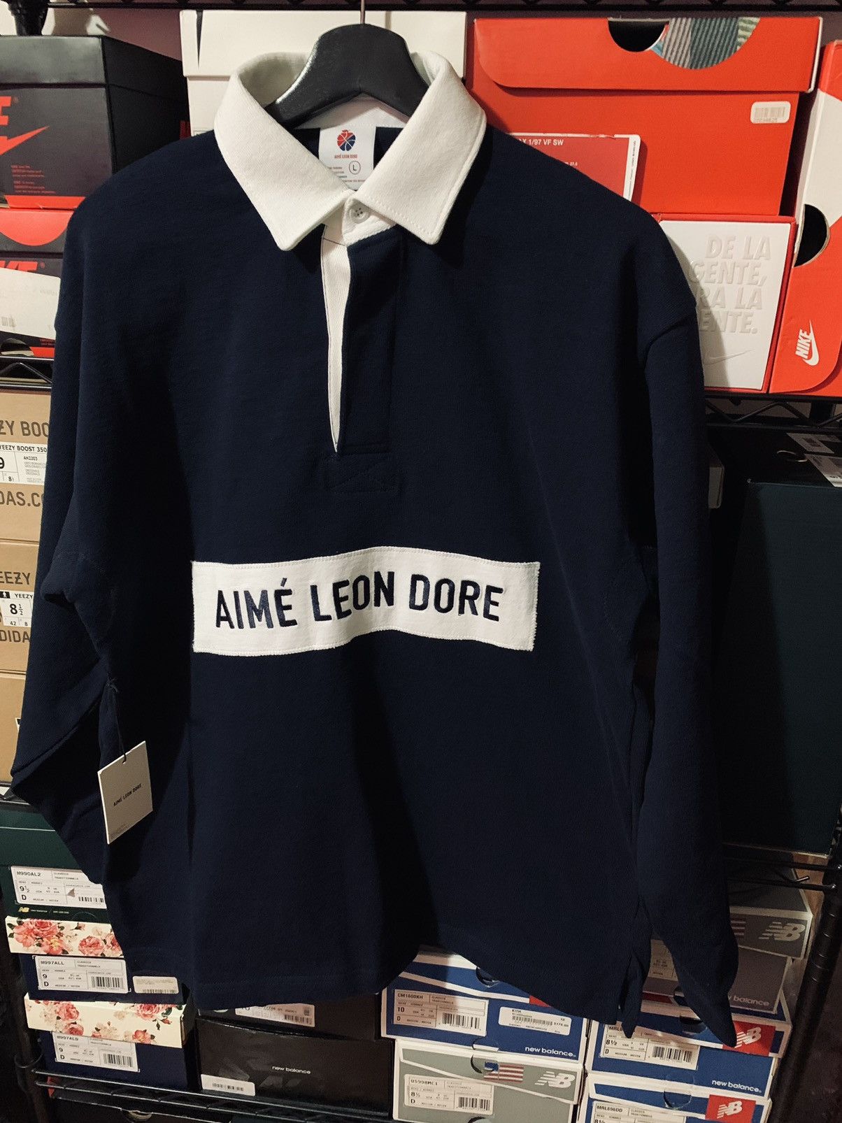 人気大割引 Aime dore Leon Paneled Dore Dore Script Rugby Paneled ...