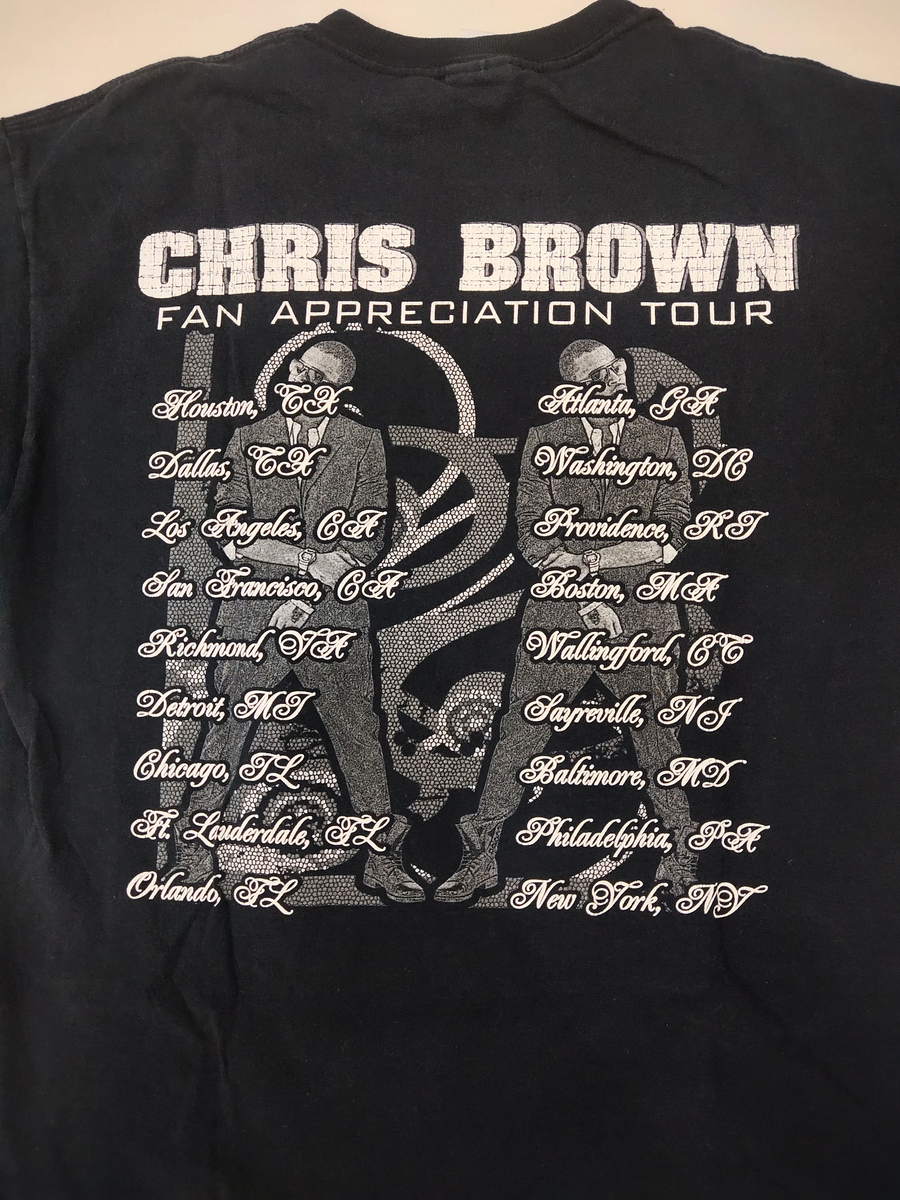 Rap Tees × Vintage Vintage Chris Brown Fan Appreciation Tour Size US M / EU 48-50 / 2 - 3 Thumbnail