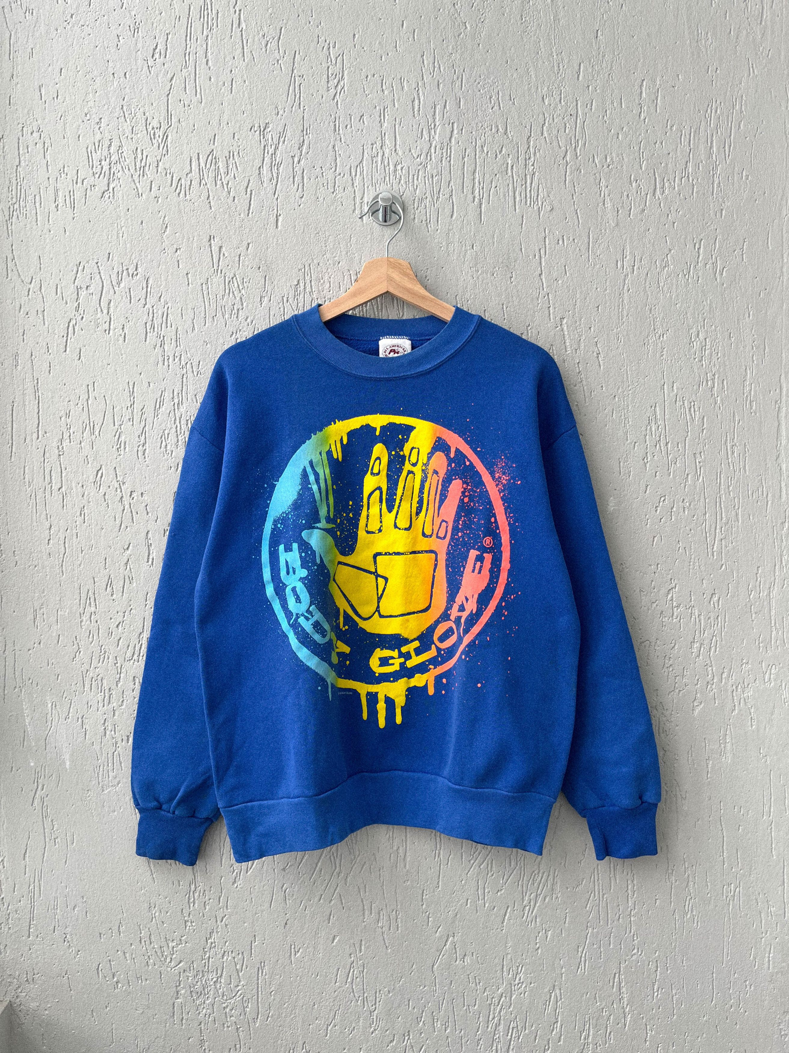 image of Vintage 1990 Body Glove Sweatshirt in Blue, Men's (Size Medium)