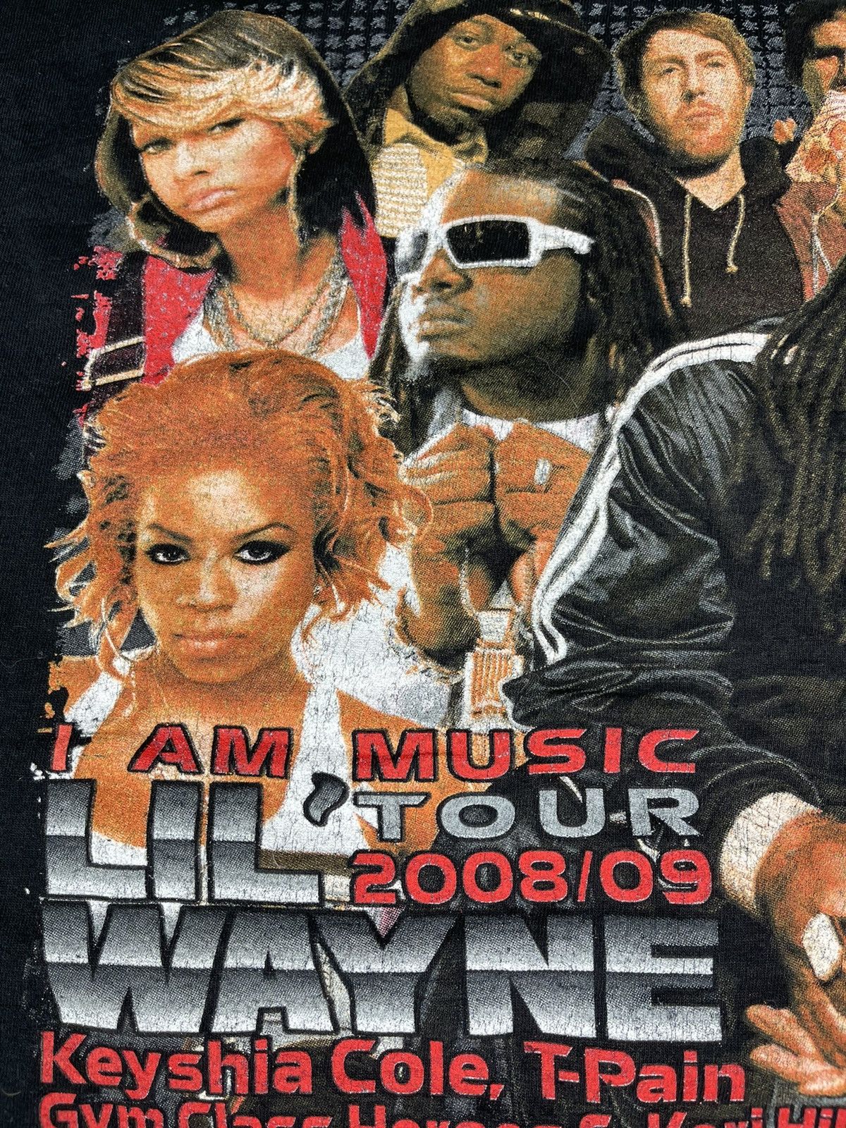 Band Tees × Rap Tees × Vintage Vintage Y2K Lil Wayne Tour 08/09 Raptees Size US M / EU 48-50 / 2 - 6 Thumbnail