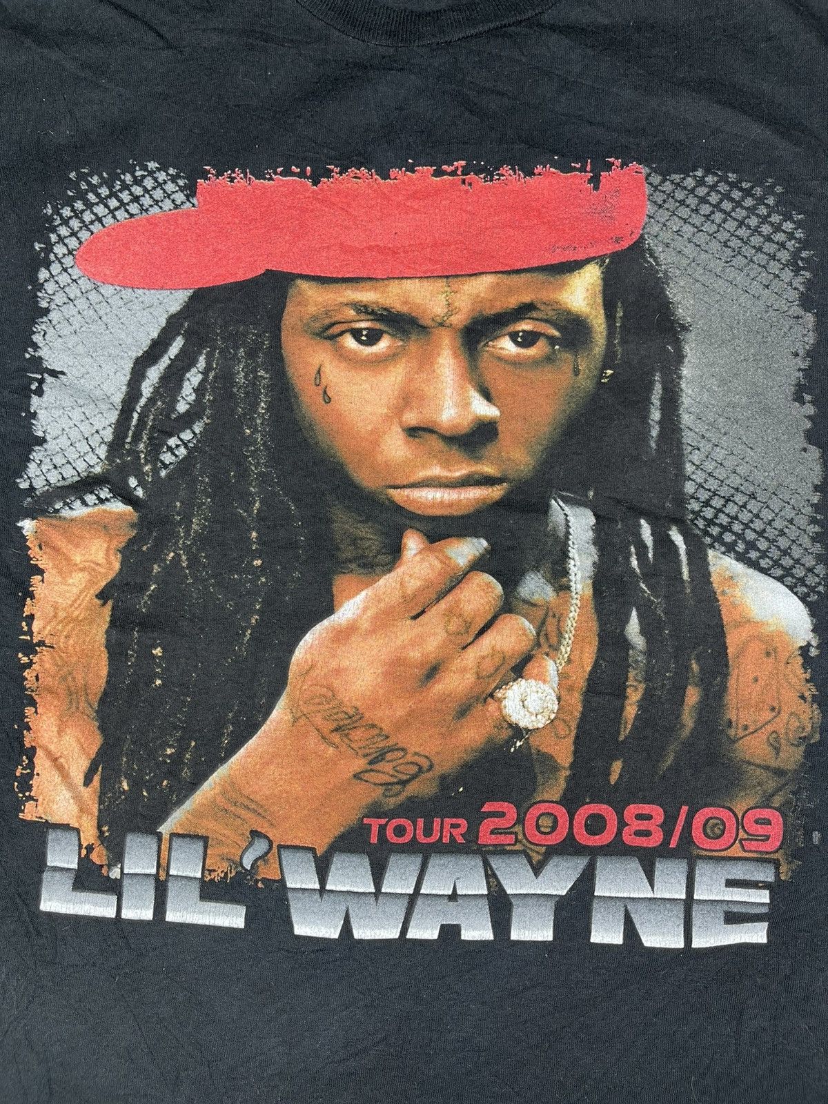 Band Tees × Rap Tees × Vintage Vintage Y2K Lil Wayne Tour 08/09 Raptees Size US M / EU 48-50 / 2 - 4 Thumbnail