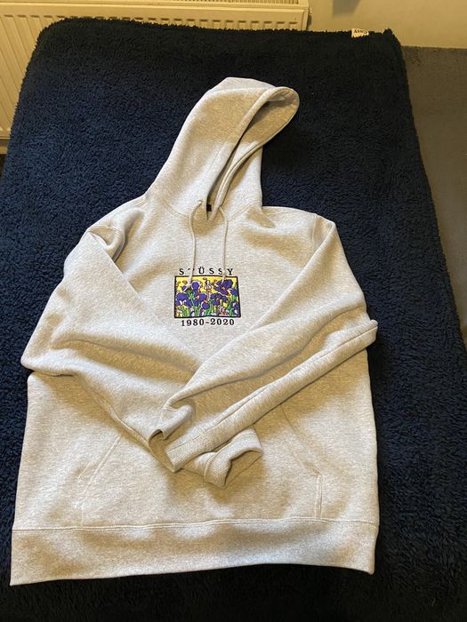 Stussy Stussy Iris Hoodie Grey Size M Grailed