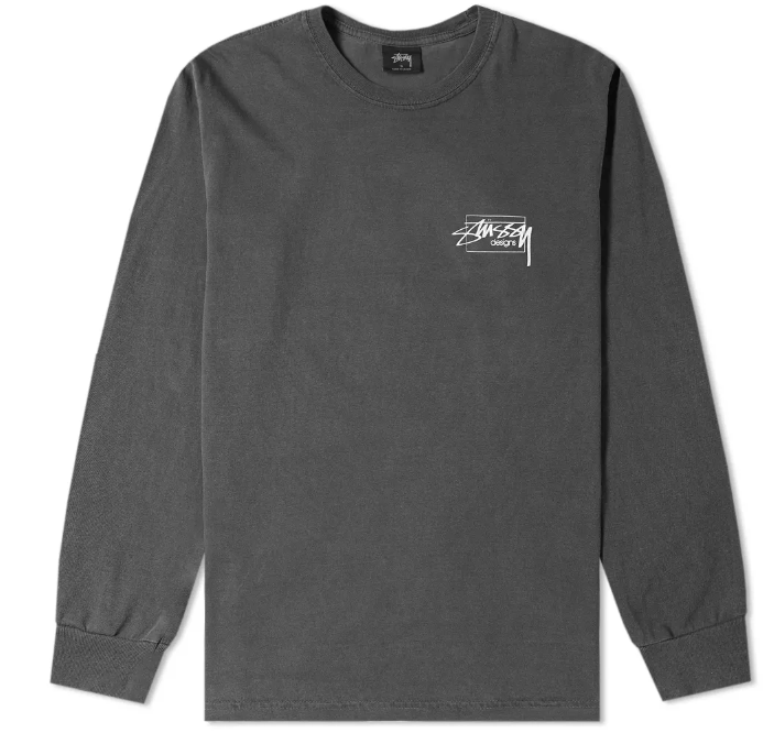 Stussy Stussy Mens Modern Age Pig Dyed Long Sleeve Shirt - 1994312 ...