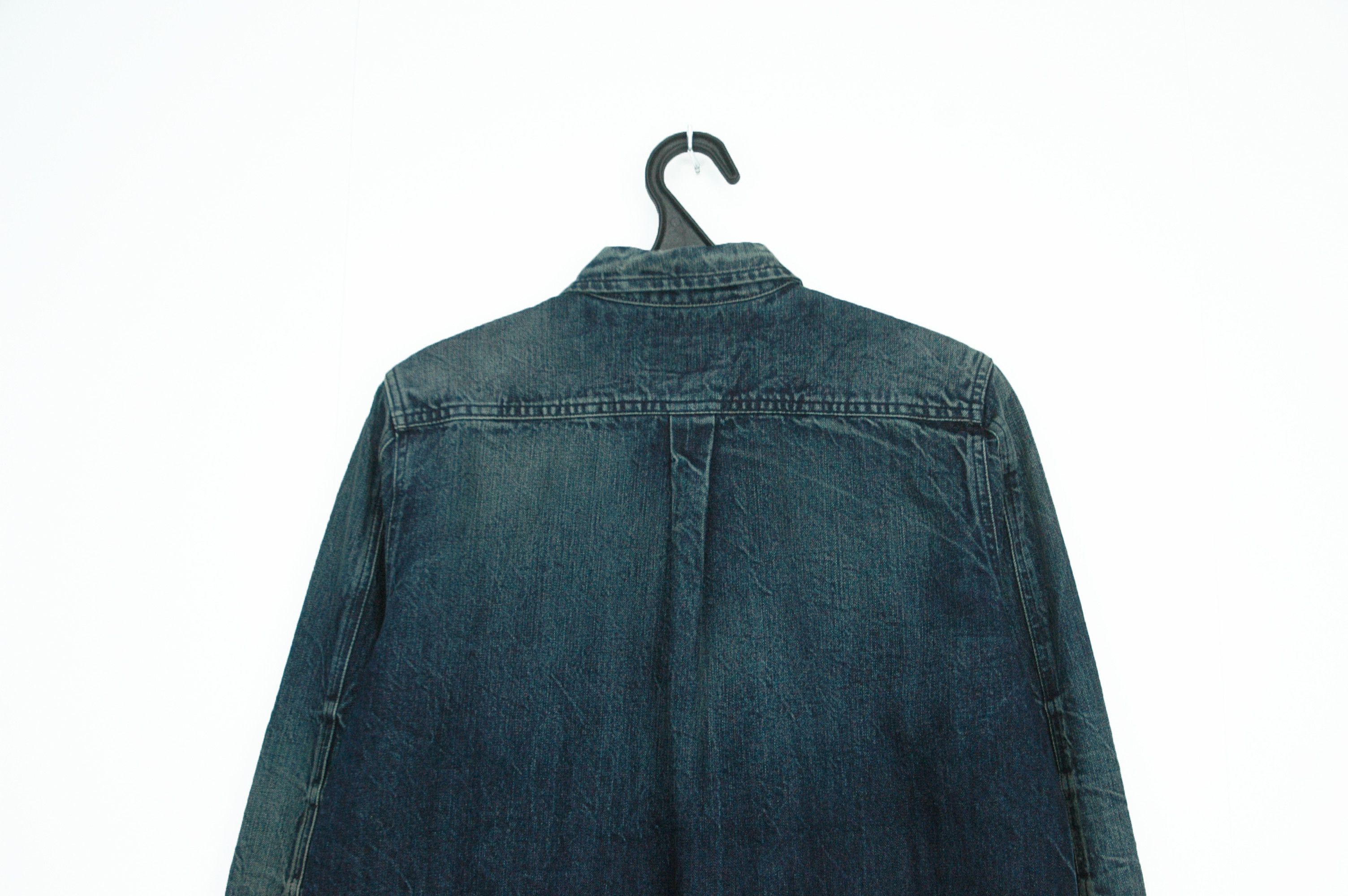 Other NWT The Good Genes New York Selvedge Denim Shirt Made Italy Size US S / EU 44-46 / 1 - 8 Thumbnail