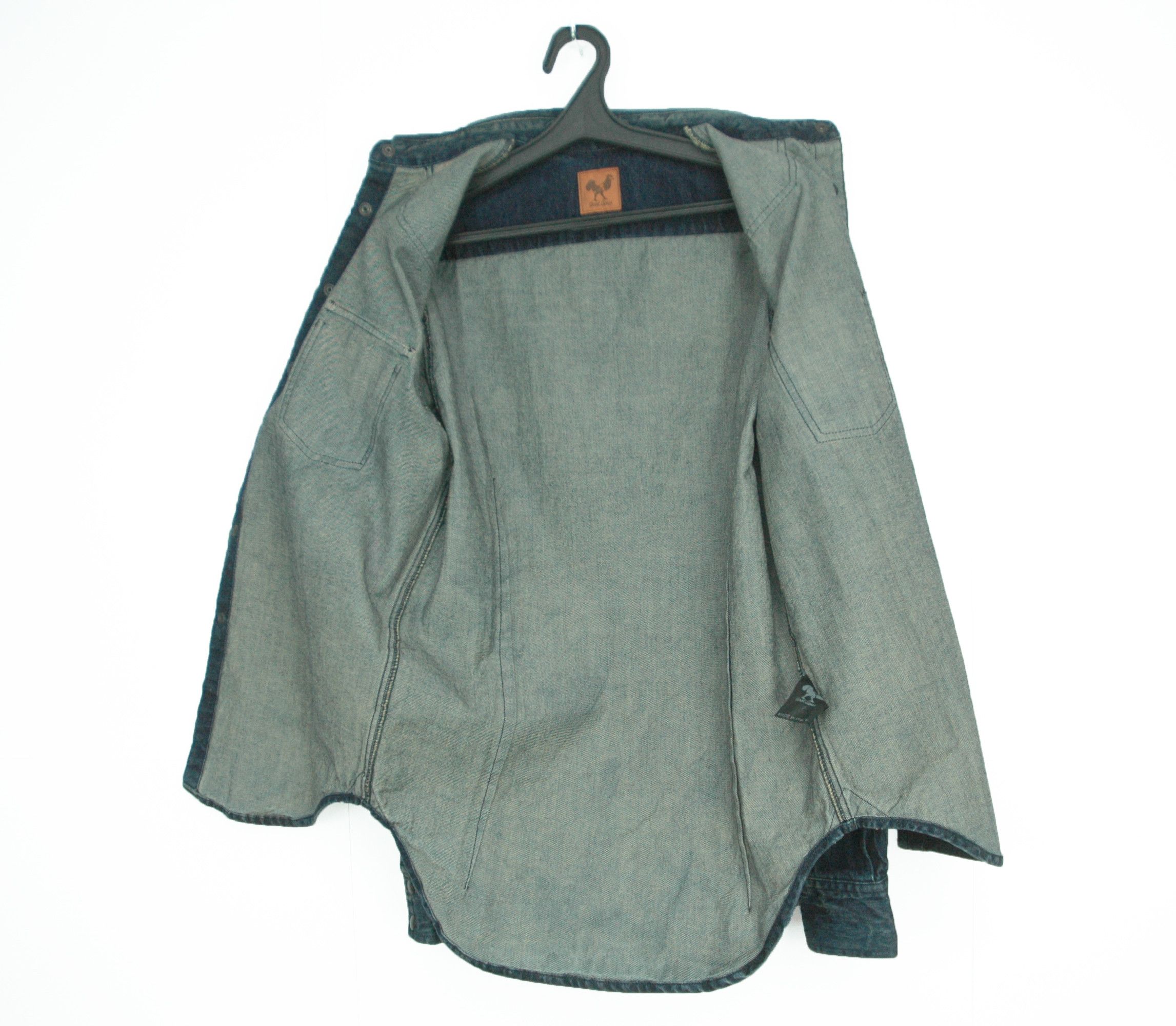 Other NWT The Good Genes New York Selvedge Denim Shirt Made Italy Size US S / EU 44-46 / 1 - 11 Thumbnail