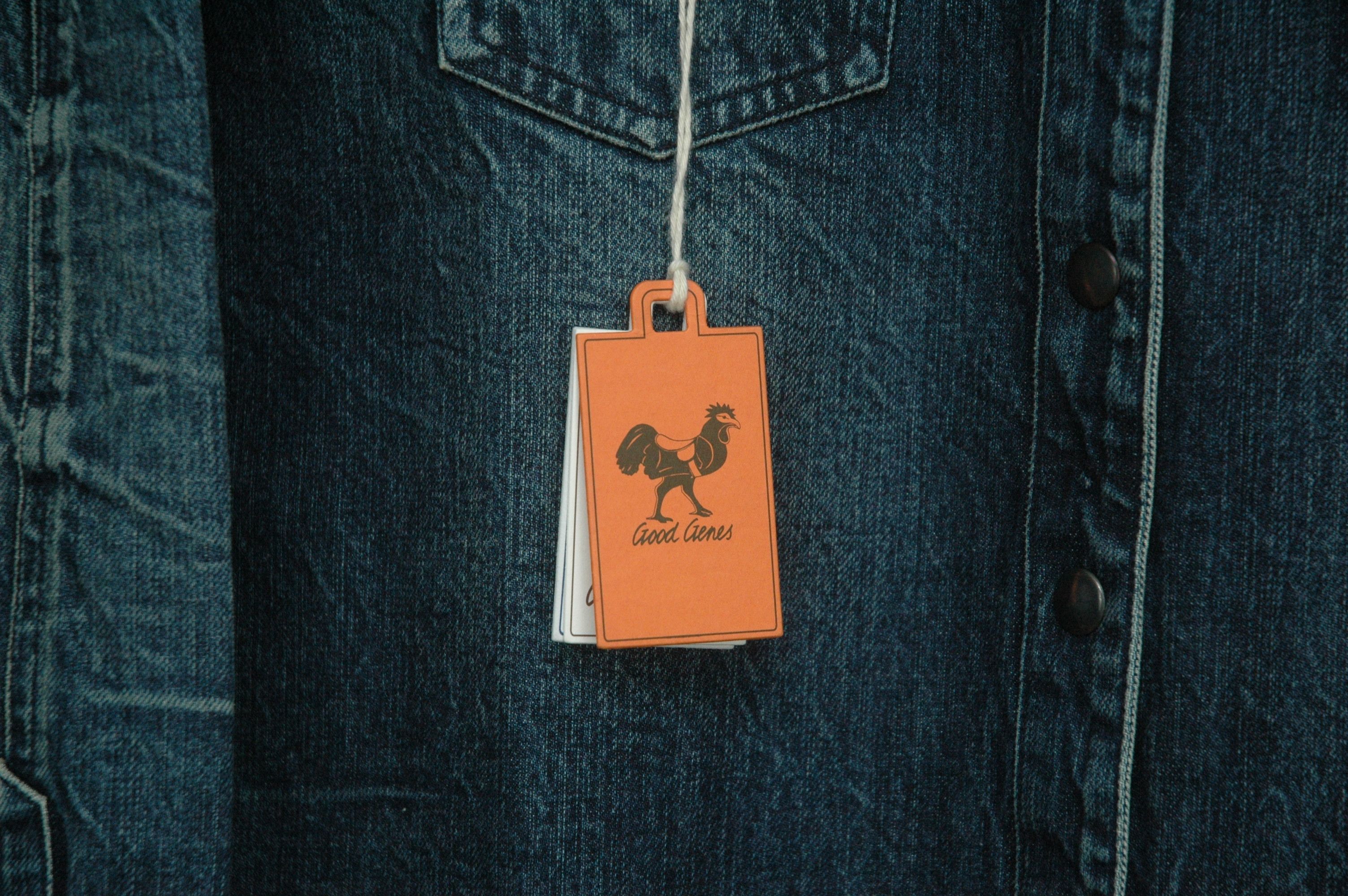 Other NWT The Good Genes New York Selvedge Denim Shirt Made Italy Size US S / EU 44-46 / 1 - 5 Thumbnail