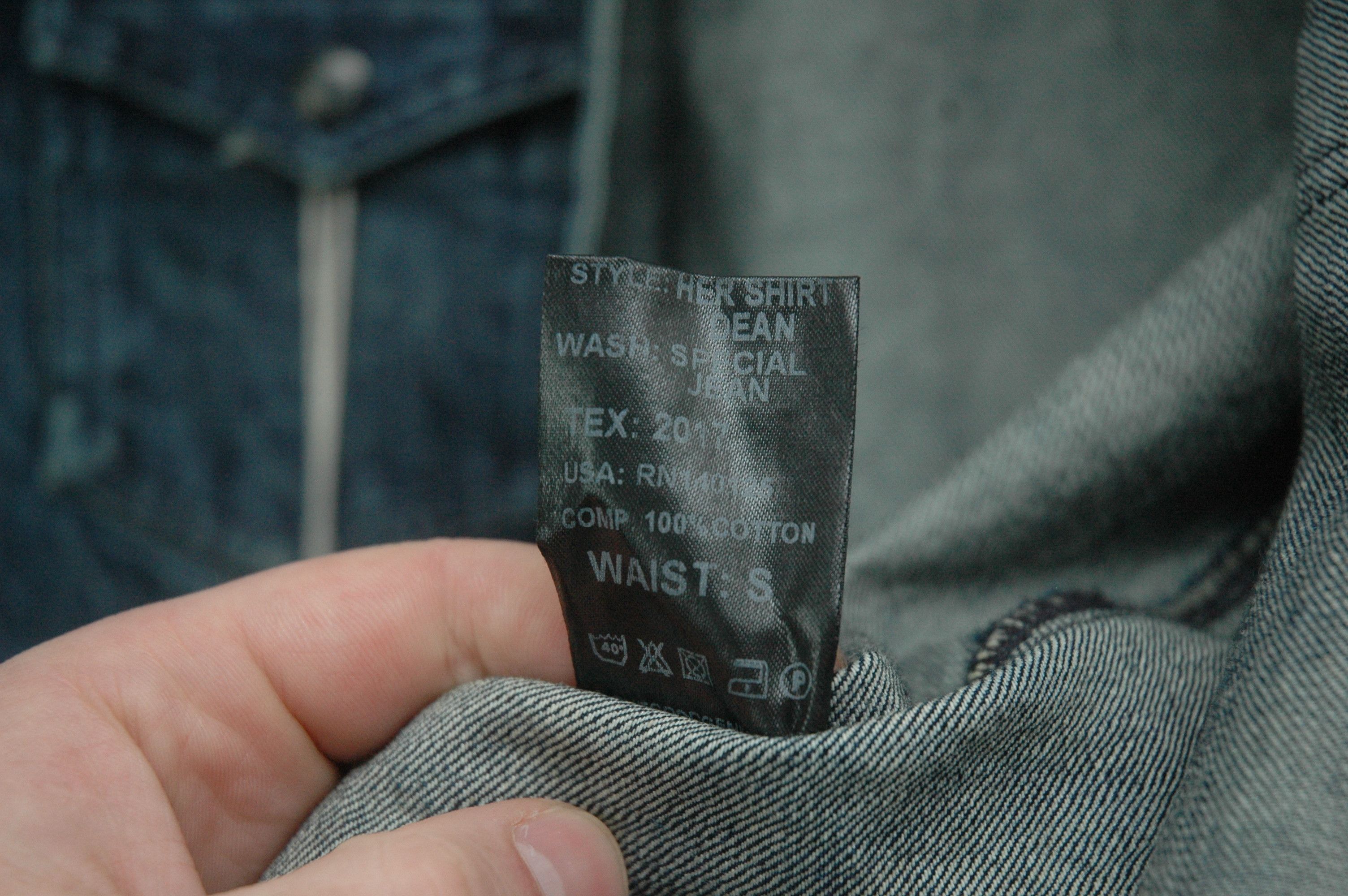 Other NWT The Good Genes New York Selvedge Denim Shirt Made Italy Size US S / EU 44-46 / 1 - 14 Thumbnail