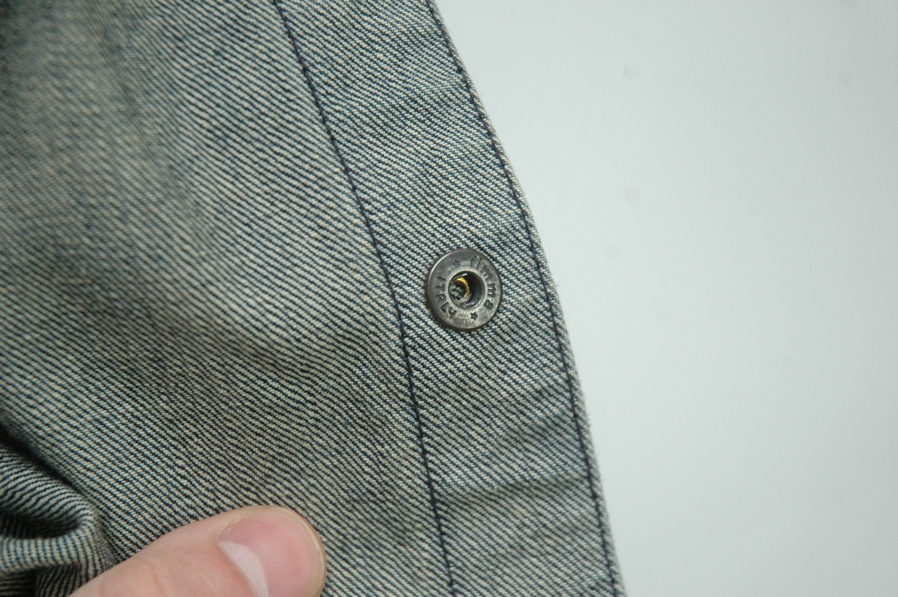 Other NWT The Good Genes New York Selvedge Denim Shirt Made Italy Size US S / EU 44-46 / 1 - 13 Thumbnail