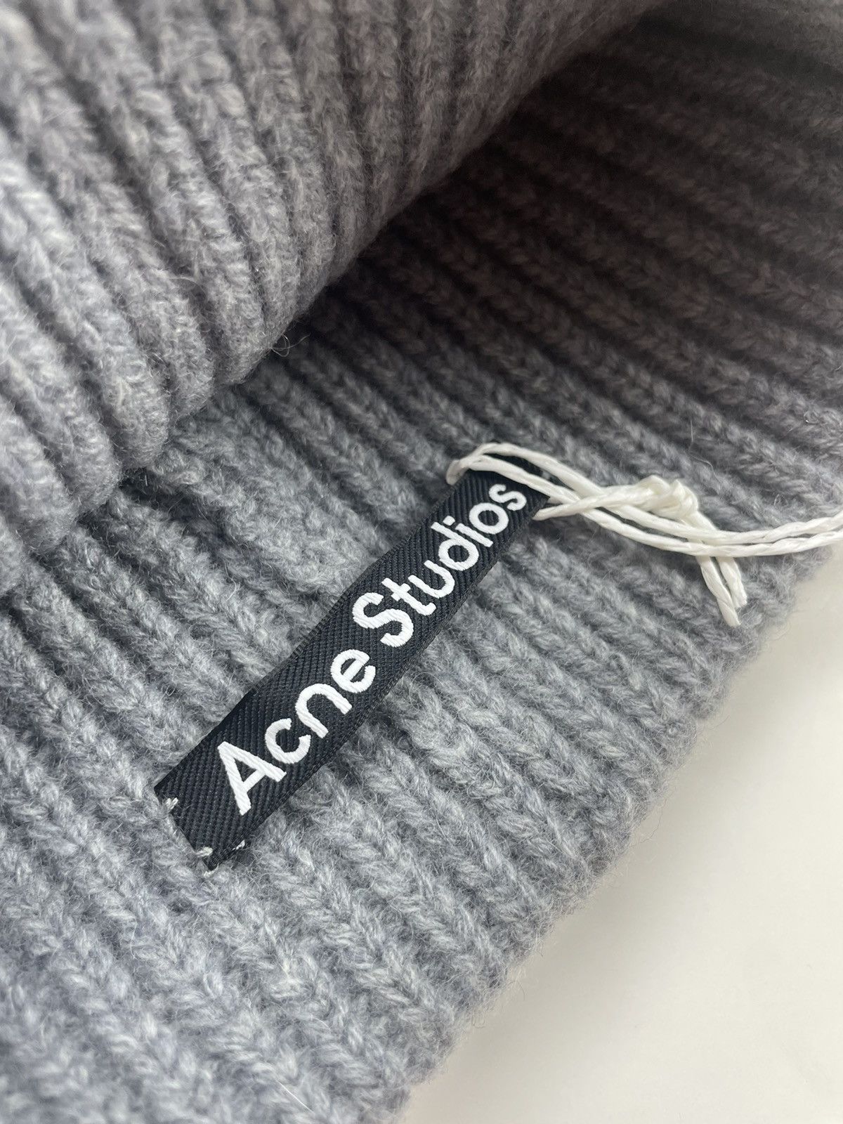 Acne Studios Acne Studios Light Grey Wool Beanie Hat Size ONE SIZE - 5 Thumbnail