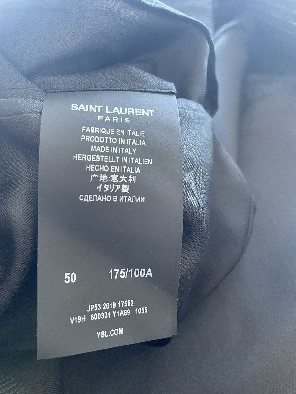 Hedi Slimane × Saint Laurent Paris × Yves Saint Laurent $2,750 Value Super Runway Saint Laurent Blazer Jacket Size 50R - 7 Thumbnail