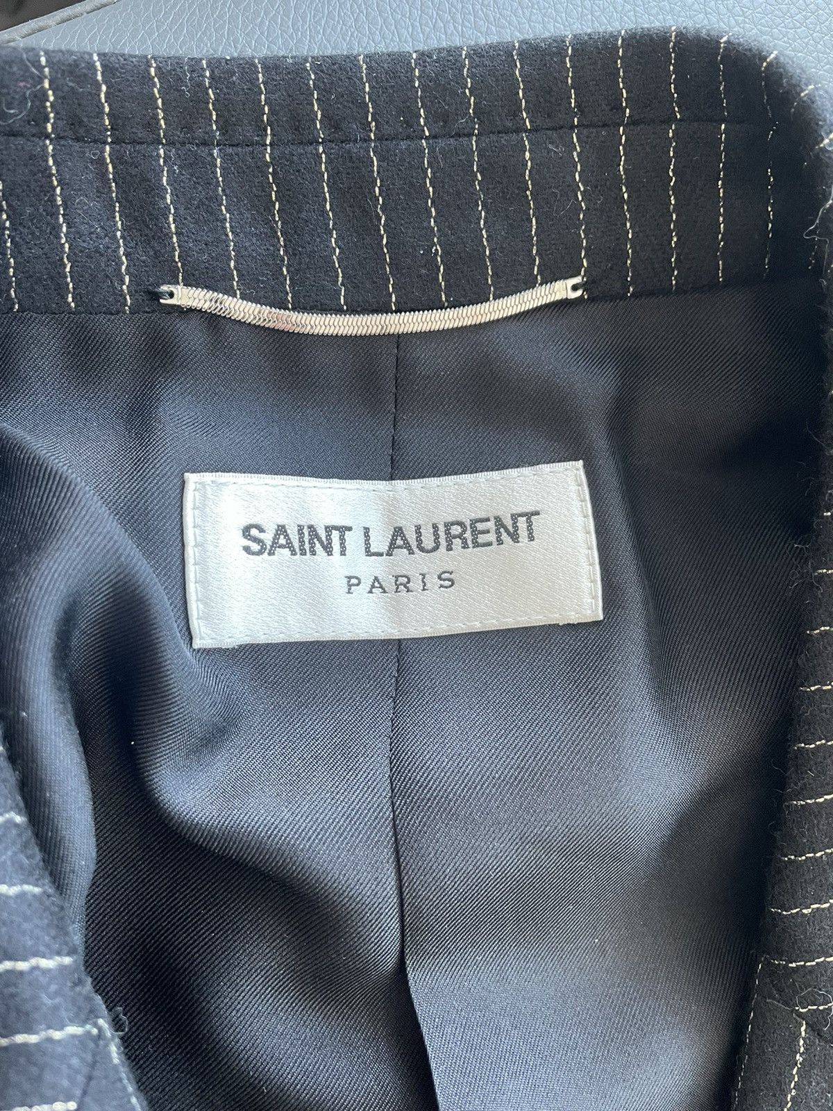 Hedi Slimane × Saint Laurent Paris × Yves Saint Laurent $2,750 Value Super Runway Saint Laurent Blazer Jacket Size 50R - 5 Thumbnail