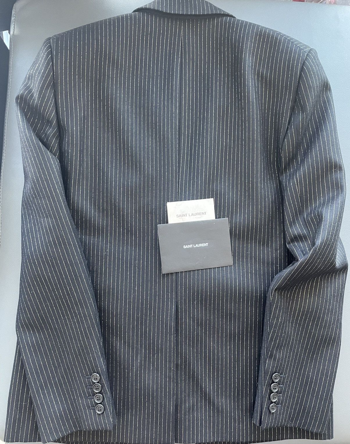 Hedi Slimane × Saint Laurent Paris × Yves Saint Laurent $2,750 Value Super Runway Saint Laurent Blazer Jacket Size 50R - 14 Thumbnail