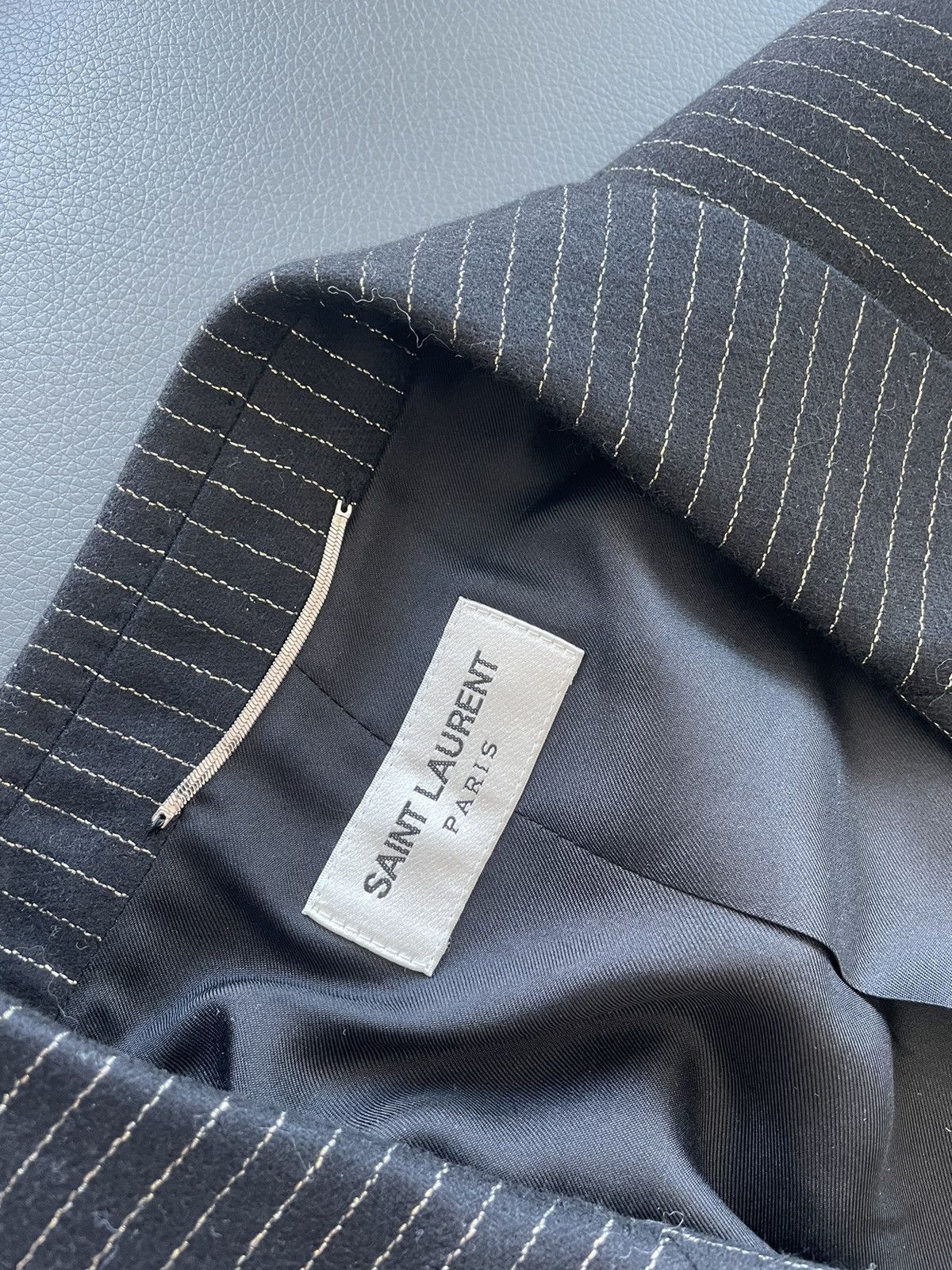 Hedi Slimane × Saint Laurent Paris × Yves Saint Laurent $2,750 Value Super Runway Saint Laurent Blazer Jacket Size 50R - 6 Thumbnail