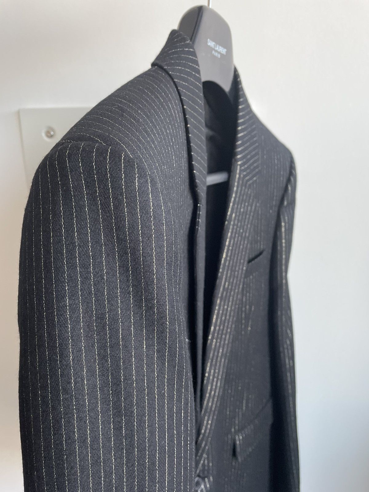 Hedi Slimane × Saint Laurent Paris × Yves Saint Laurent $2,750 Value Super Runway Saint Laurent Blazer Jacket Size 50R - 16 Thumbnail