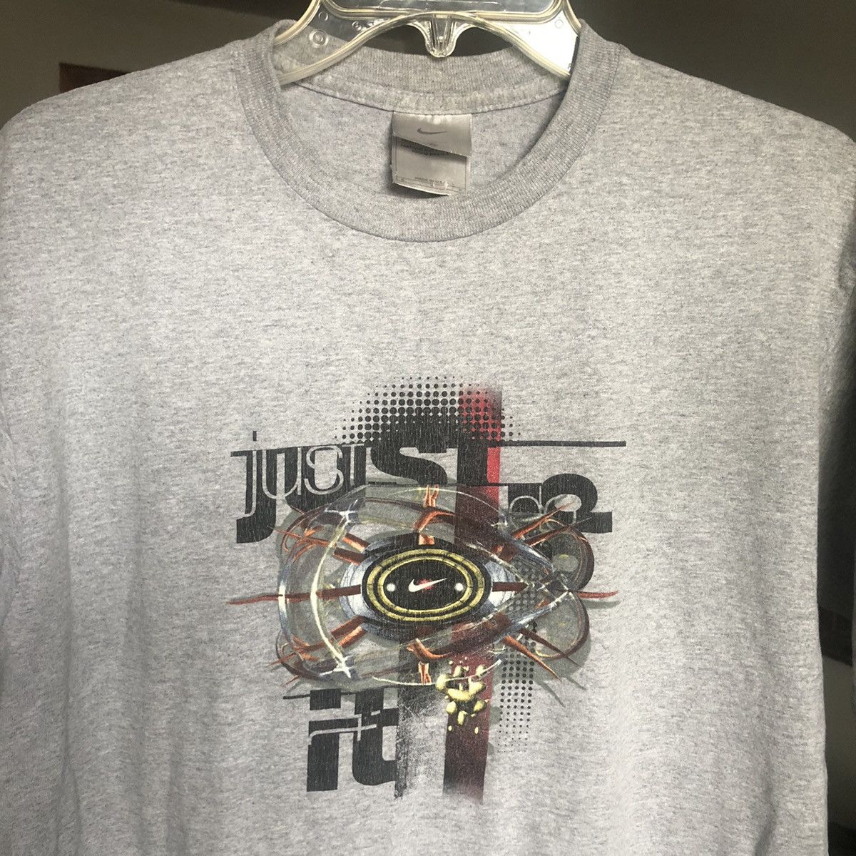 Nike Vintage 2000s Y2K Nike Swoosh Just Do It 3D Graphic Logo Tee Size US M / EU 48-50 / 2 - 2 Thumbnail