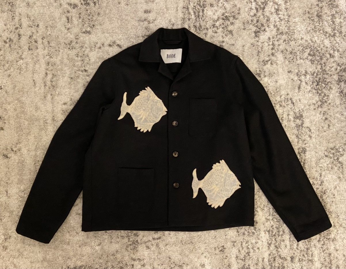 Bode Fish Shirt Jacket M/L | Grailed