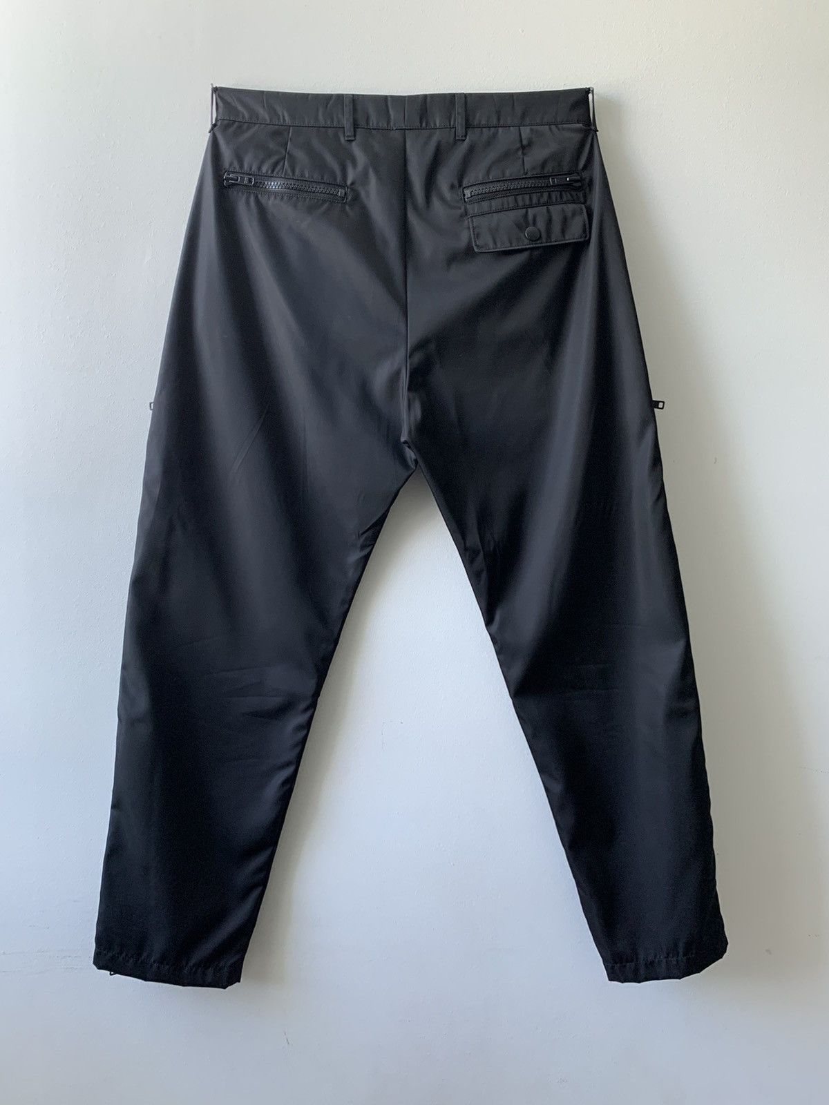 Prada Prada Black Gabardine Zip Trousers ‘19 Size US 34 / EU 50 - 2 Thumbnail