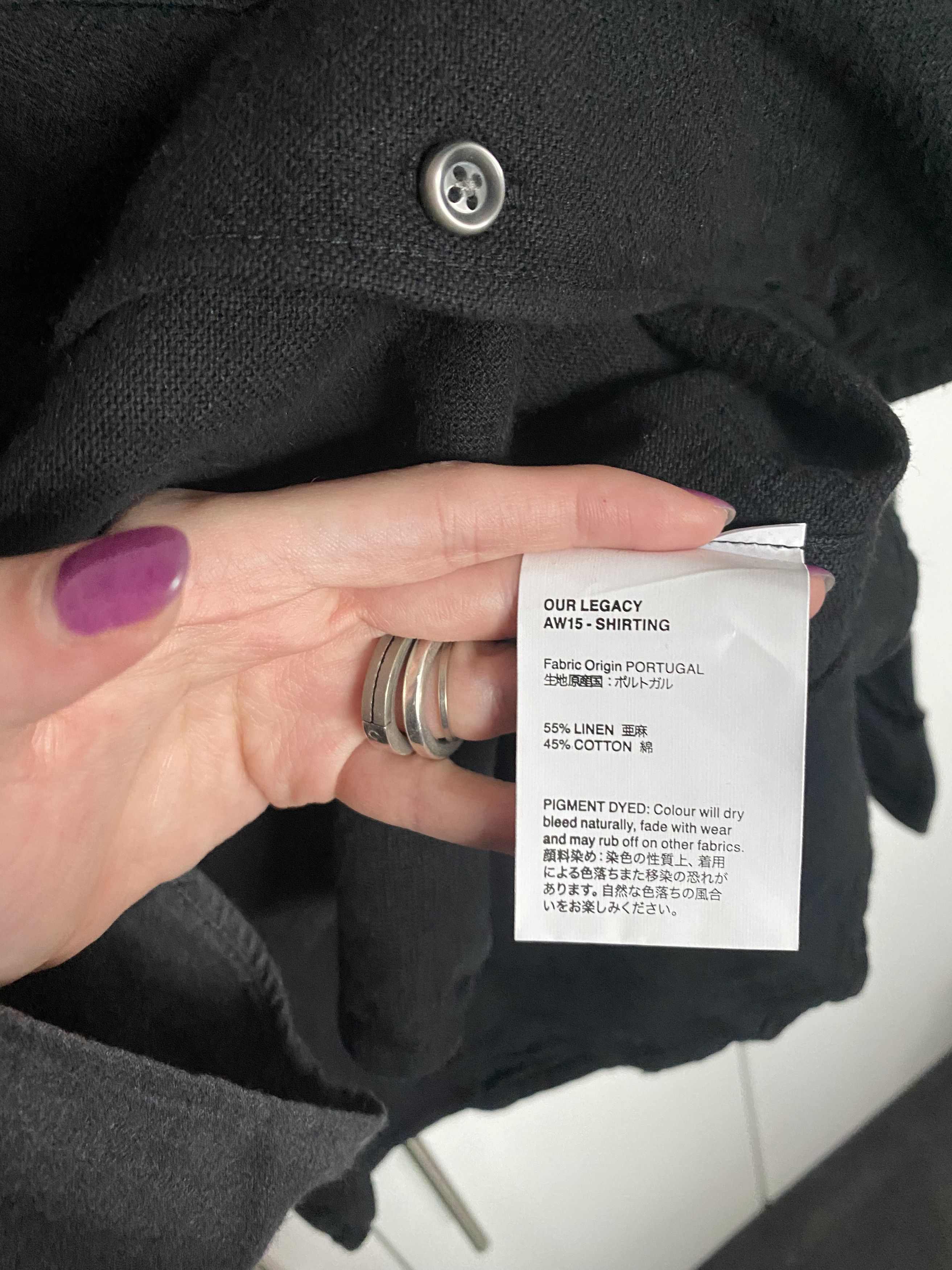 Our Legacy OUR LEGACY AW15 SHIRTING Size US S / EU 44-46 / 1 - 5 Thumbnail
