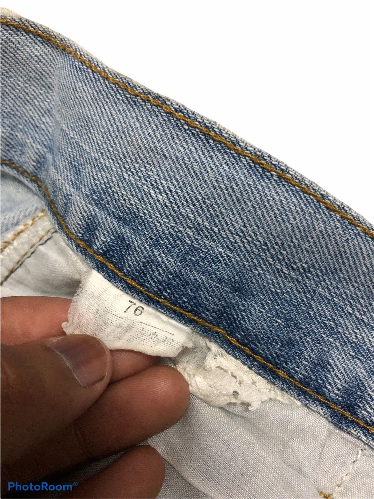 Japanese Brand WIDE LEG TAIWEIBAD JEANS DISTRESSED PATCHES DENIM Size US 30 / EU 46 - 4 Thumbnail