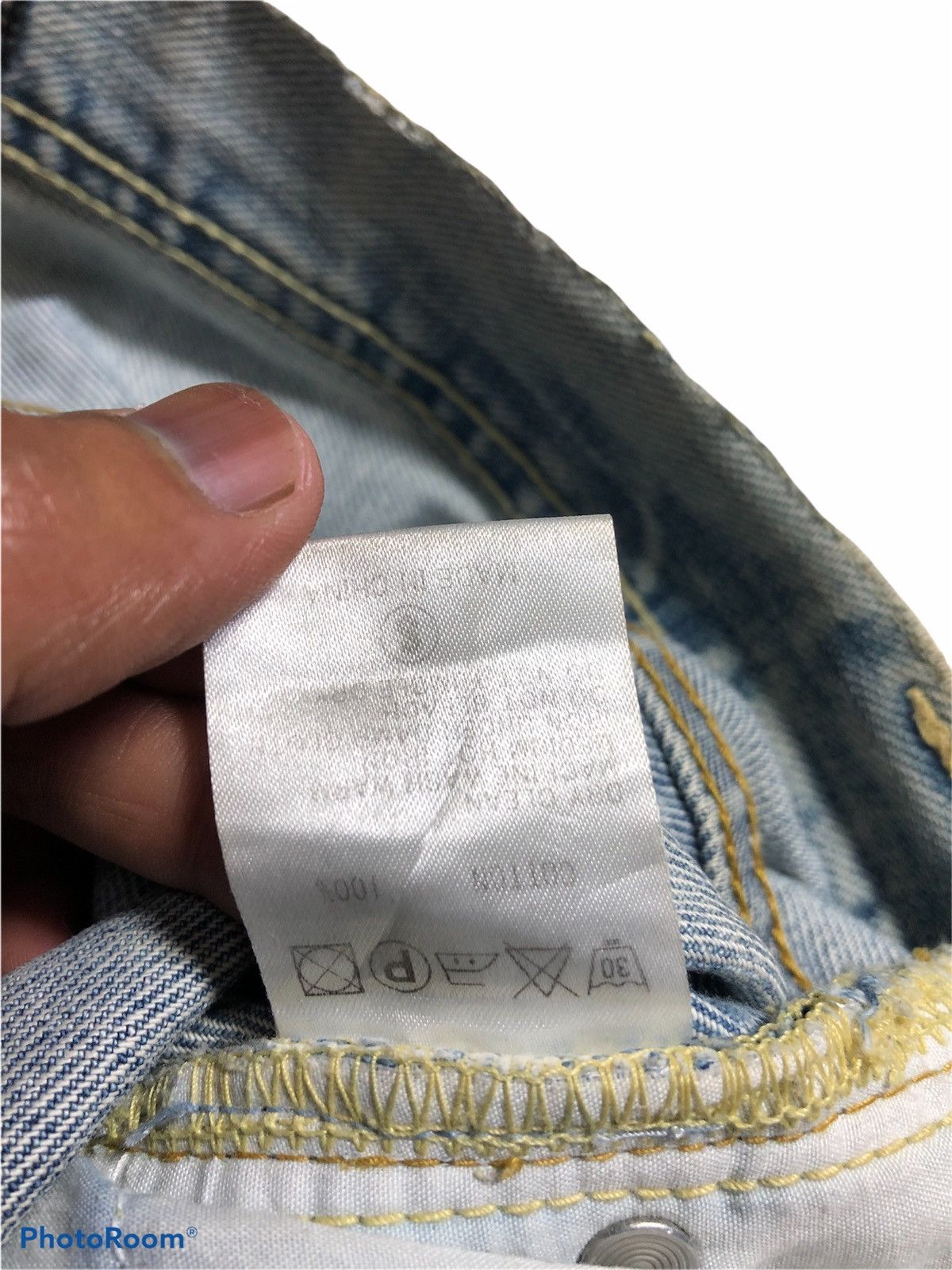 Japanese Brand GUELL MUSTARD DISTRESSED DENIM Size US 32 / EU 48 - 8 Thumbnail
