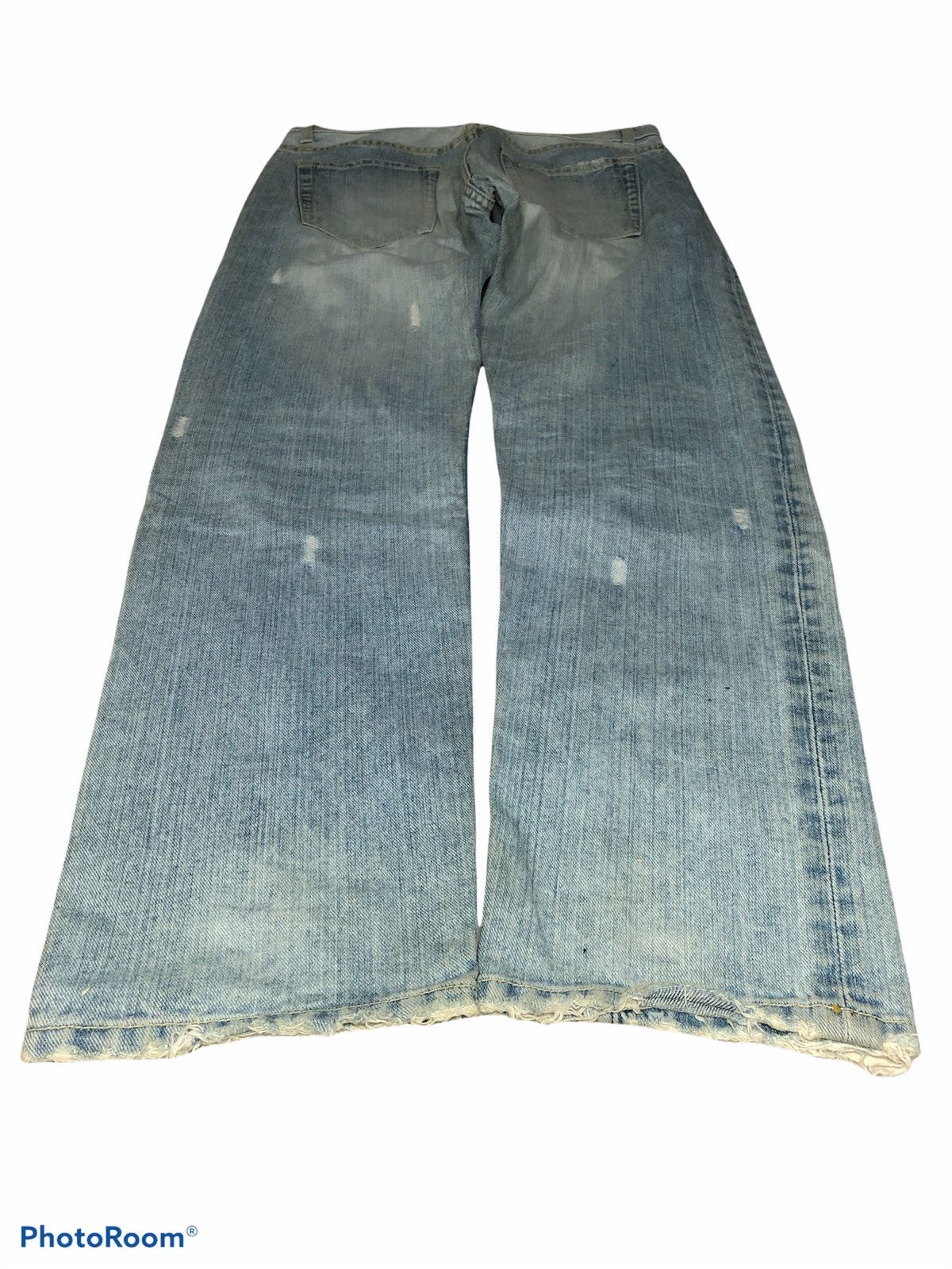 Japanese Brand GUELL MUSTARD DISTRESSED DENIM Size US 32 / EU 48 - 4 Thumbnail
