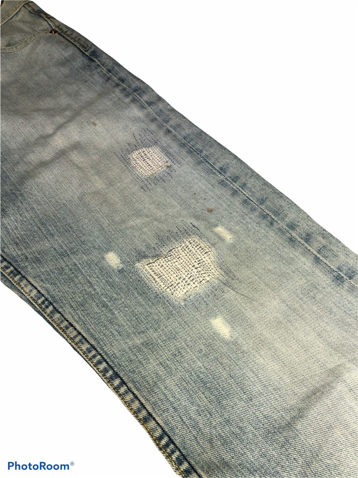 Japanese Brand GUELL MUSTARD DISTRESSED DENIM Size US 32 / EU 48 - 5 Thumbnail