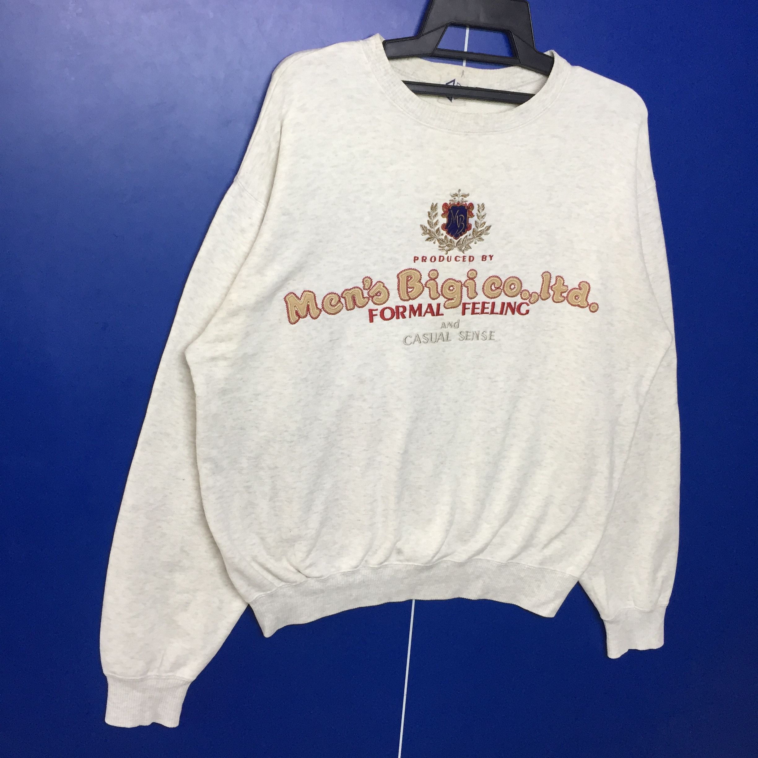 Japanese Brand × Vintage Vintage Men’s Bigi Spell Out Sweatshirt Size L Size US L / EU 52-54 / 3 - 3 Thumbnail