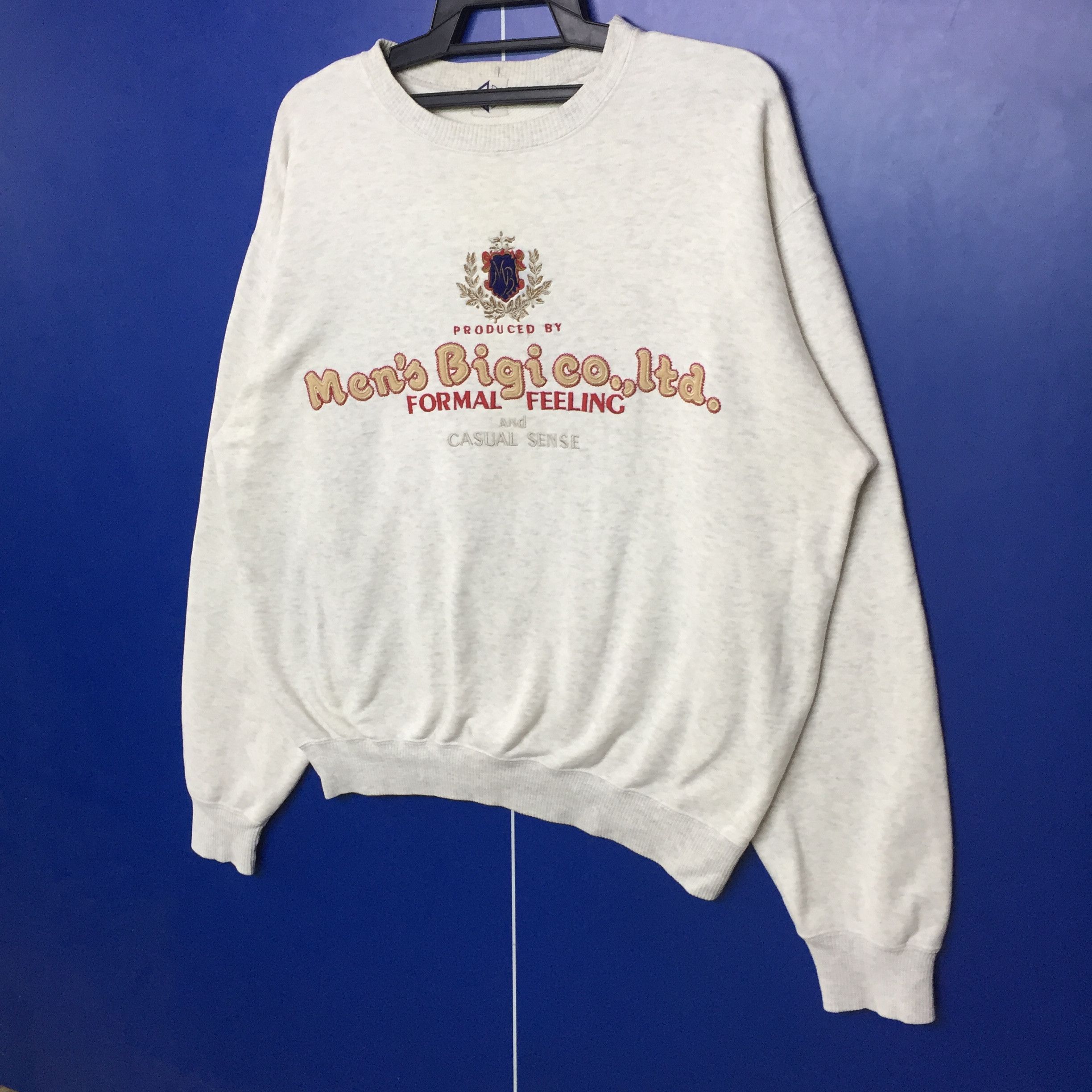 Japanese Brand × Vintage Vintage Men’s Bigi Spell Out Sweatshirt Size L Size US L / EU 52-54 / 3 - 4 Thumbnail