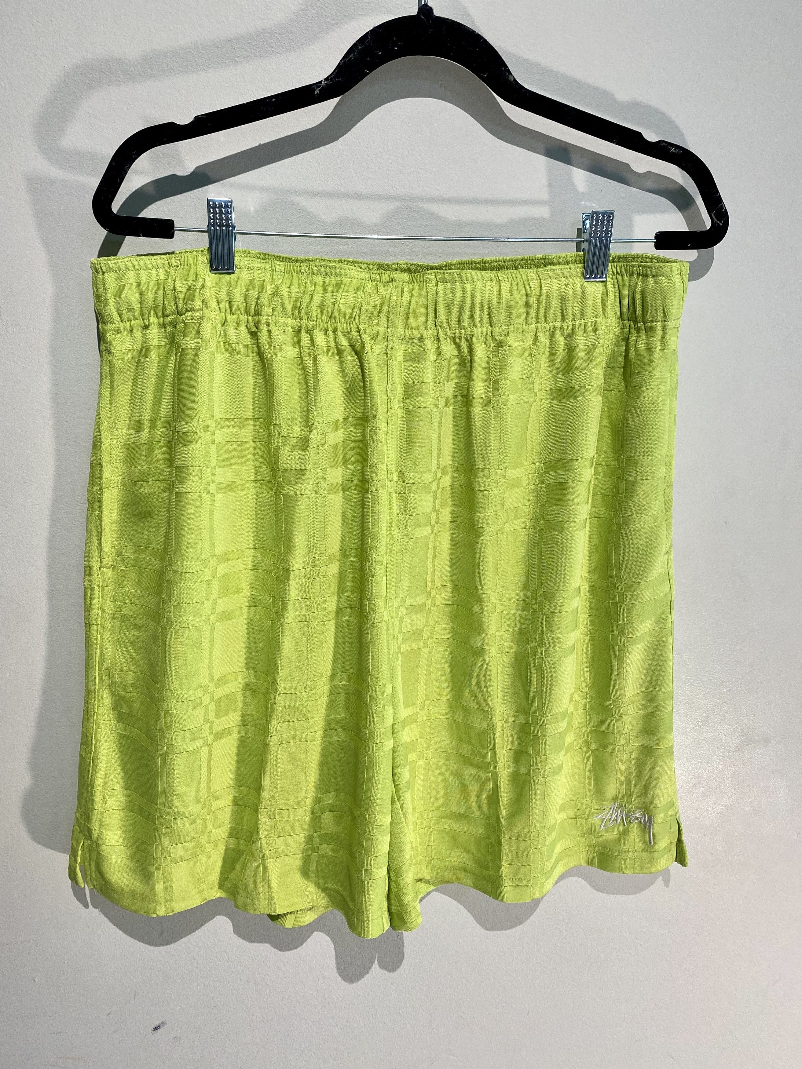 Stussy Men Green Spring Nylon Logo Trunks SURFER Beach