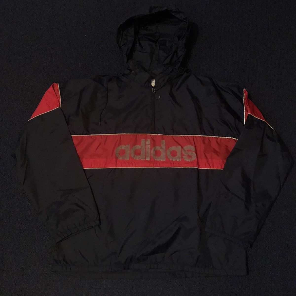 Adidas Vintage 1980s Adidas Tennis Lipton International Winbreaker Size US L / EU 52-54 / 3 - 3 Thumbnail