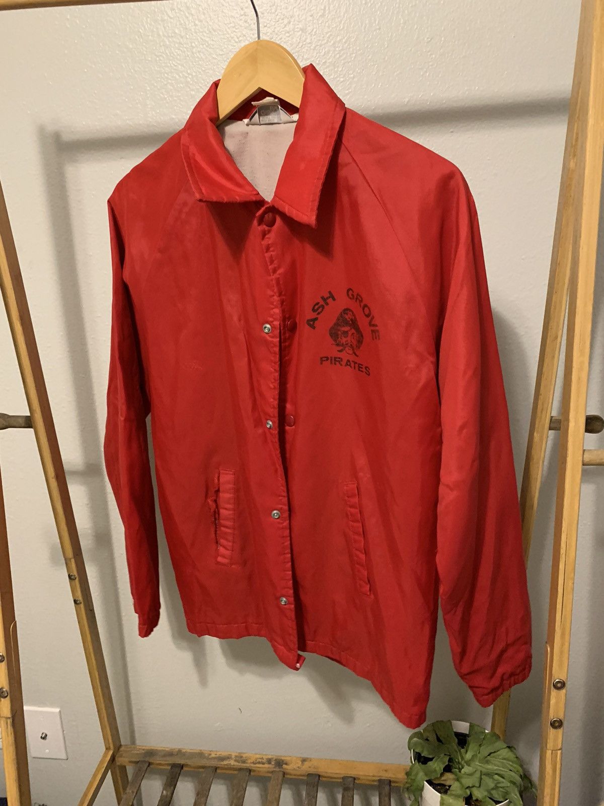 Vintage Vintage Faded Distressed chalk line jacket Ash Grove Pirates