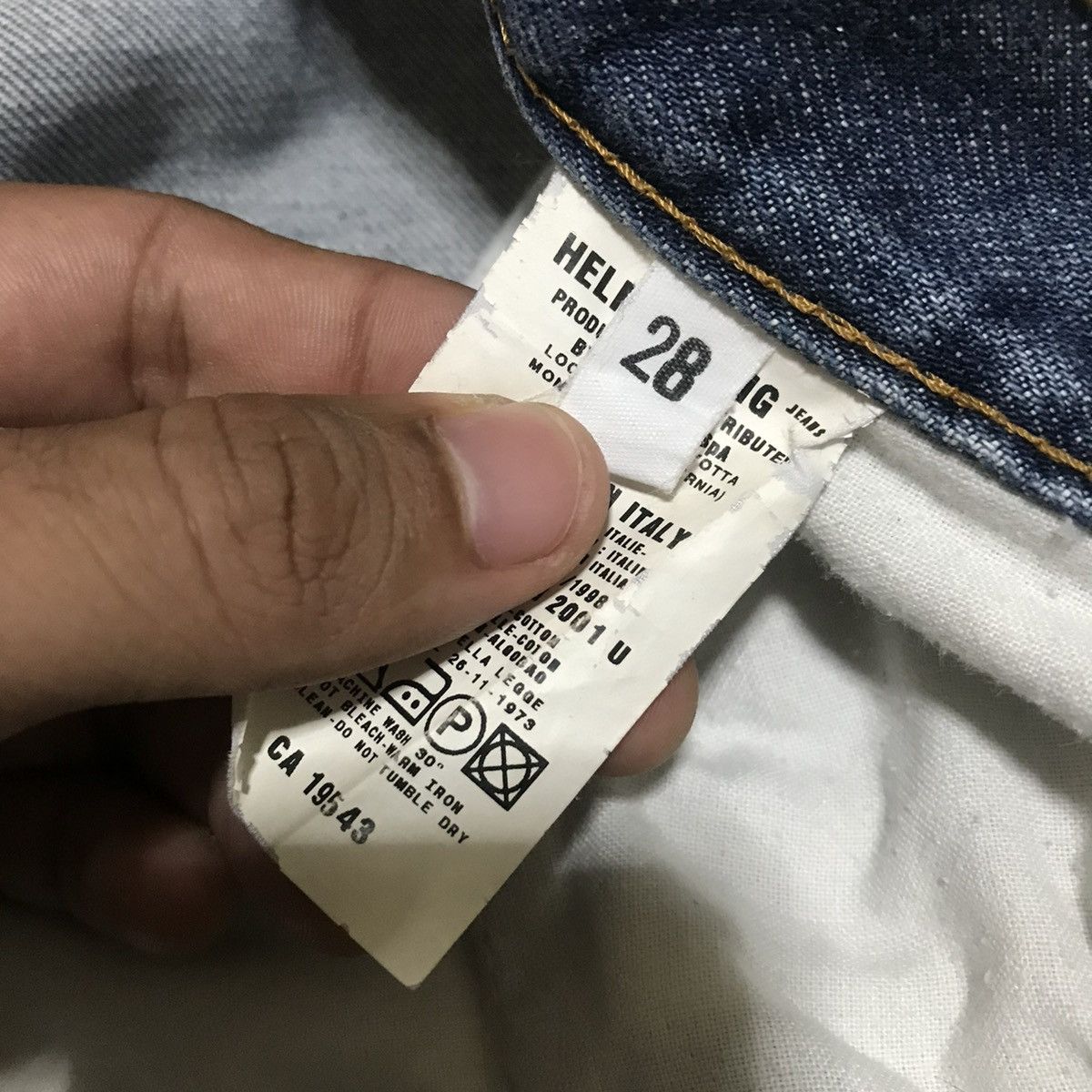 Helmut Lang 1998 Helmut Lang Jeans Classic Cut Raw Denim Size US 28 / EU 44 - 4 Thumbnail