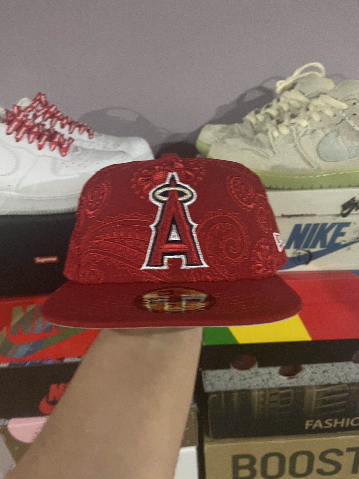 Newest Lord Fubu Los Angeles Angels New Era Fitted Hat 7 7/8