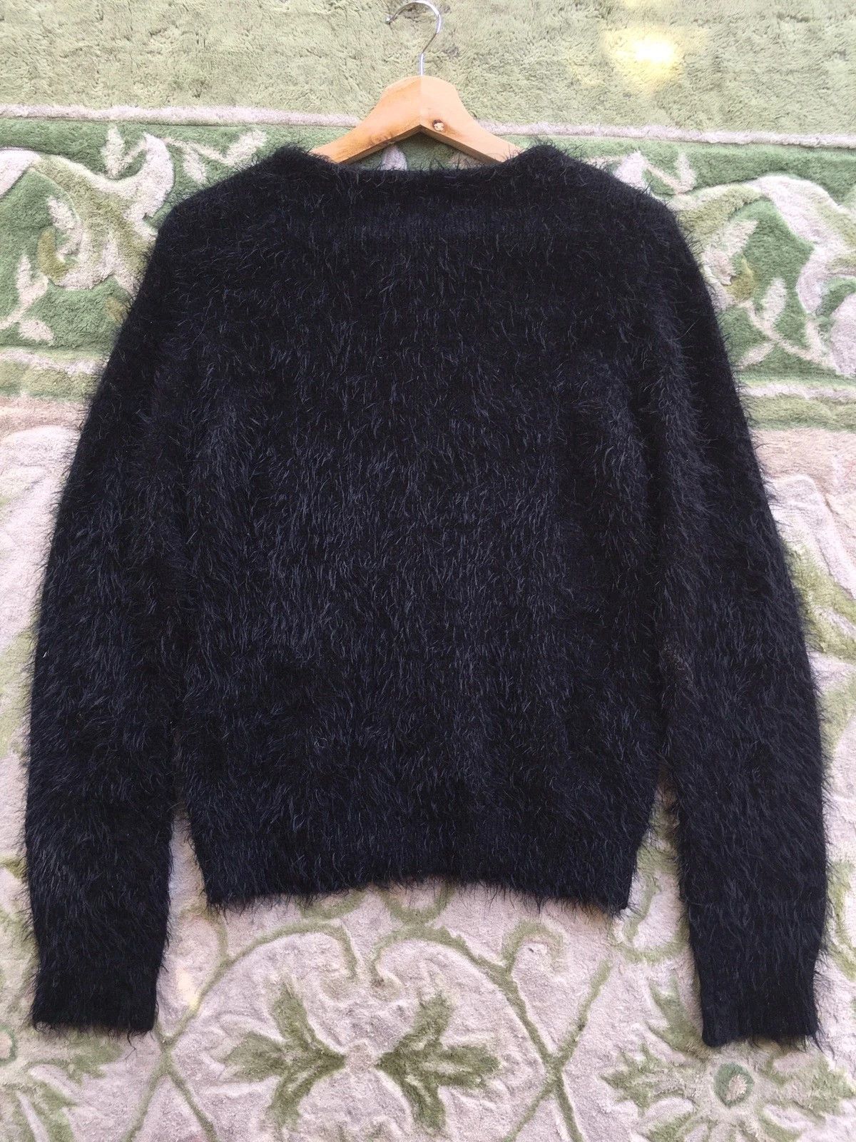Homespun Knitwear × Japanese Brand 📌HK WORKS LONDON Mohair/Fluffy Cardigan/Knitting Pattern Size US S / EU 44-46 / 1 - 9 Thumbnail