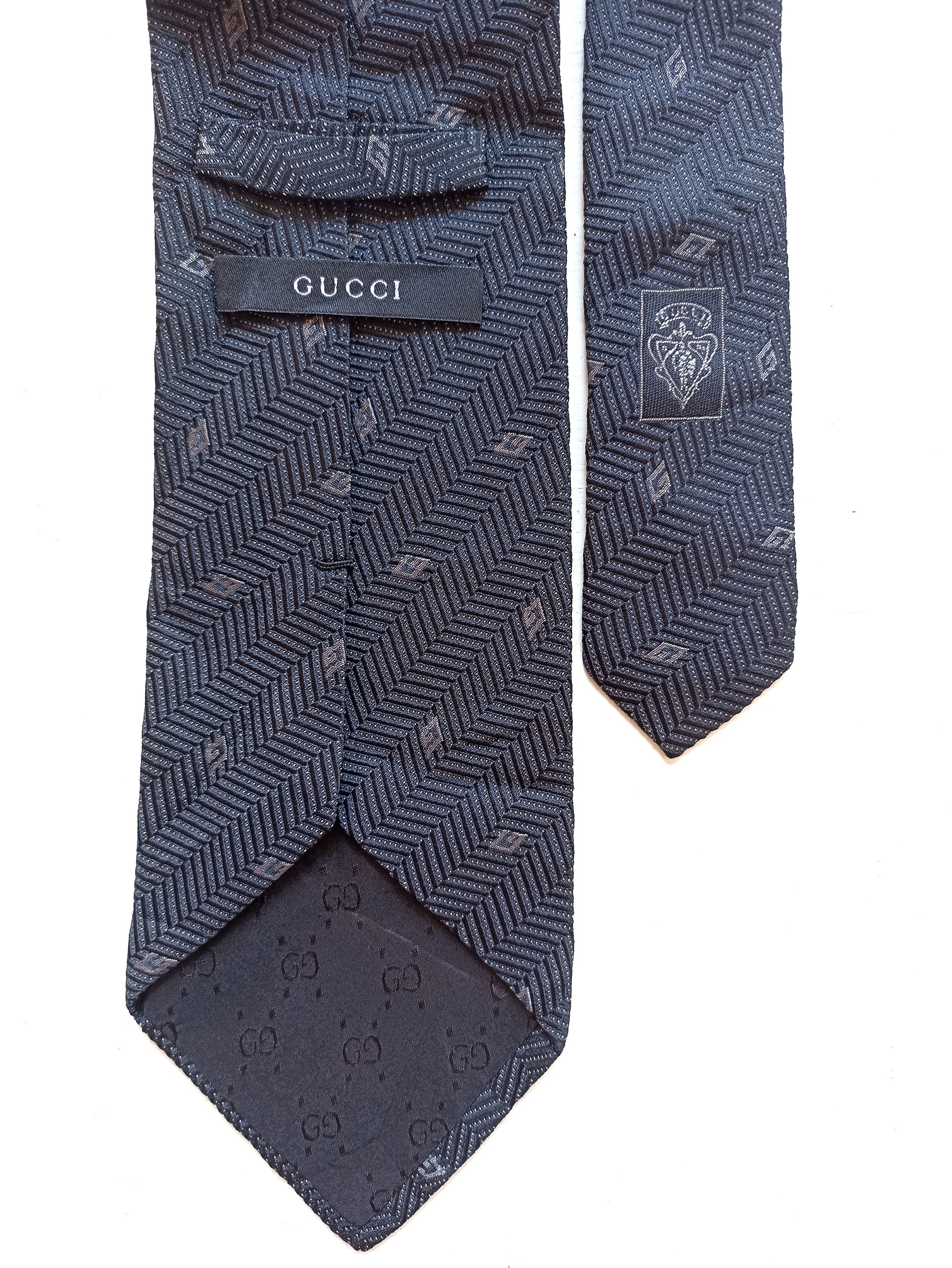 Gucci Gucci tie silk 100% monogram Size ONE SIZE - 2 Thumbnail